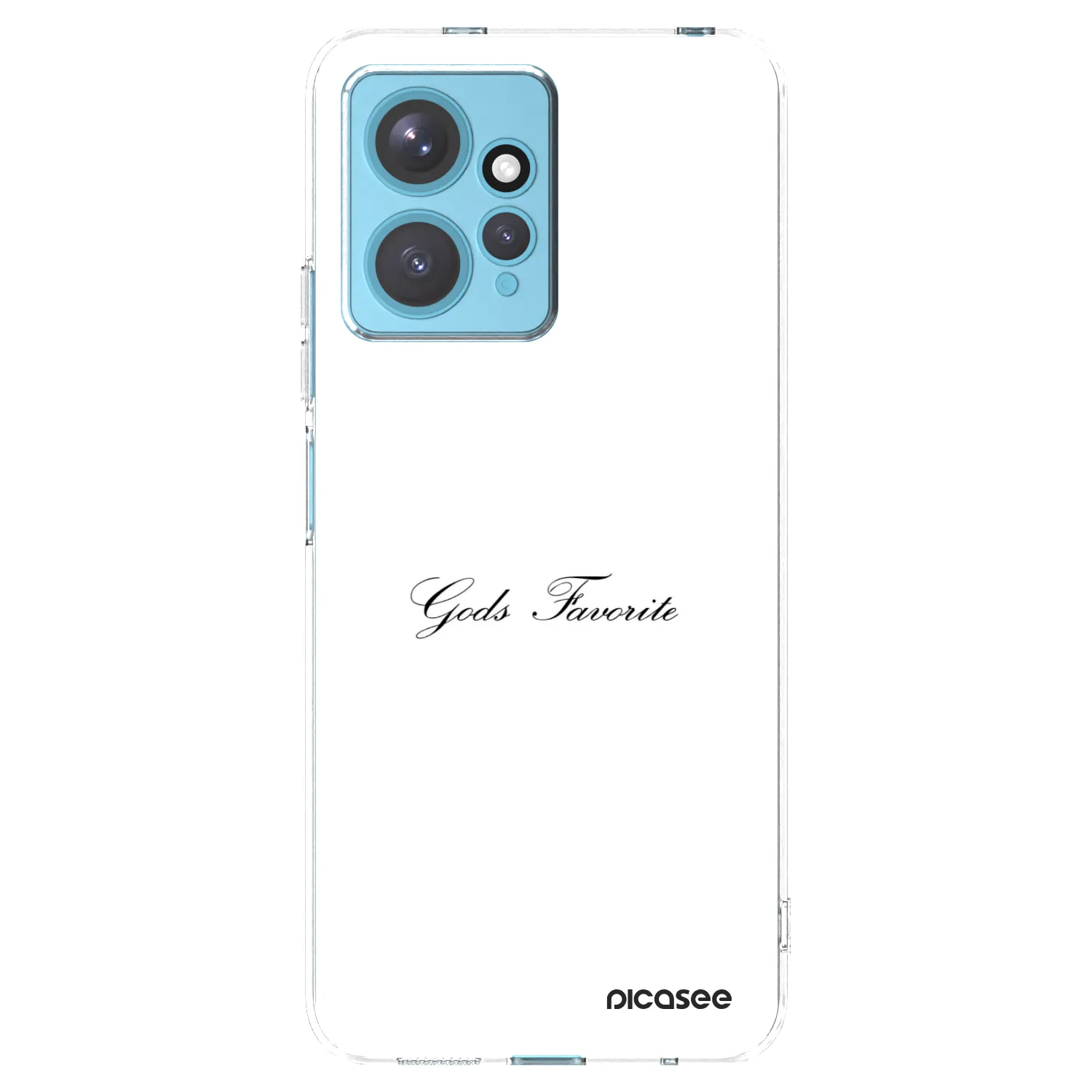Picasee silikonowe przeźroczyste etui na Xiaomi Redmi Note 12 4G - Gods Favorite