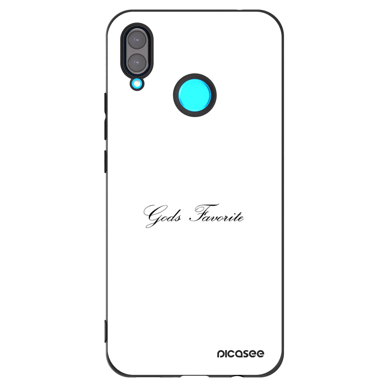 Picasee silikonowe czarne etui na Huawei Nova 3 - Gods Favorite
