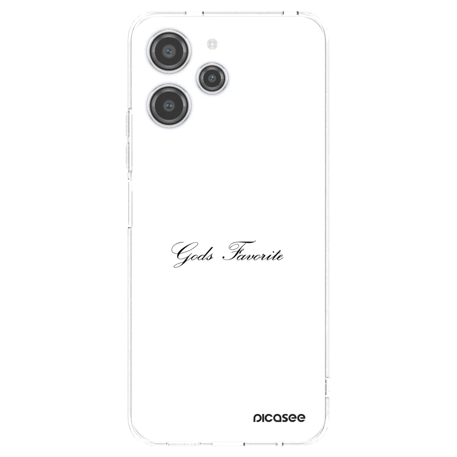 Picasee silikonowe przeźroczyste etui na Xiaomi Redmi 12 4G - Gods Favorite