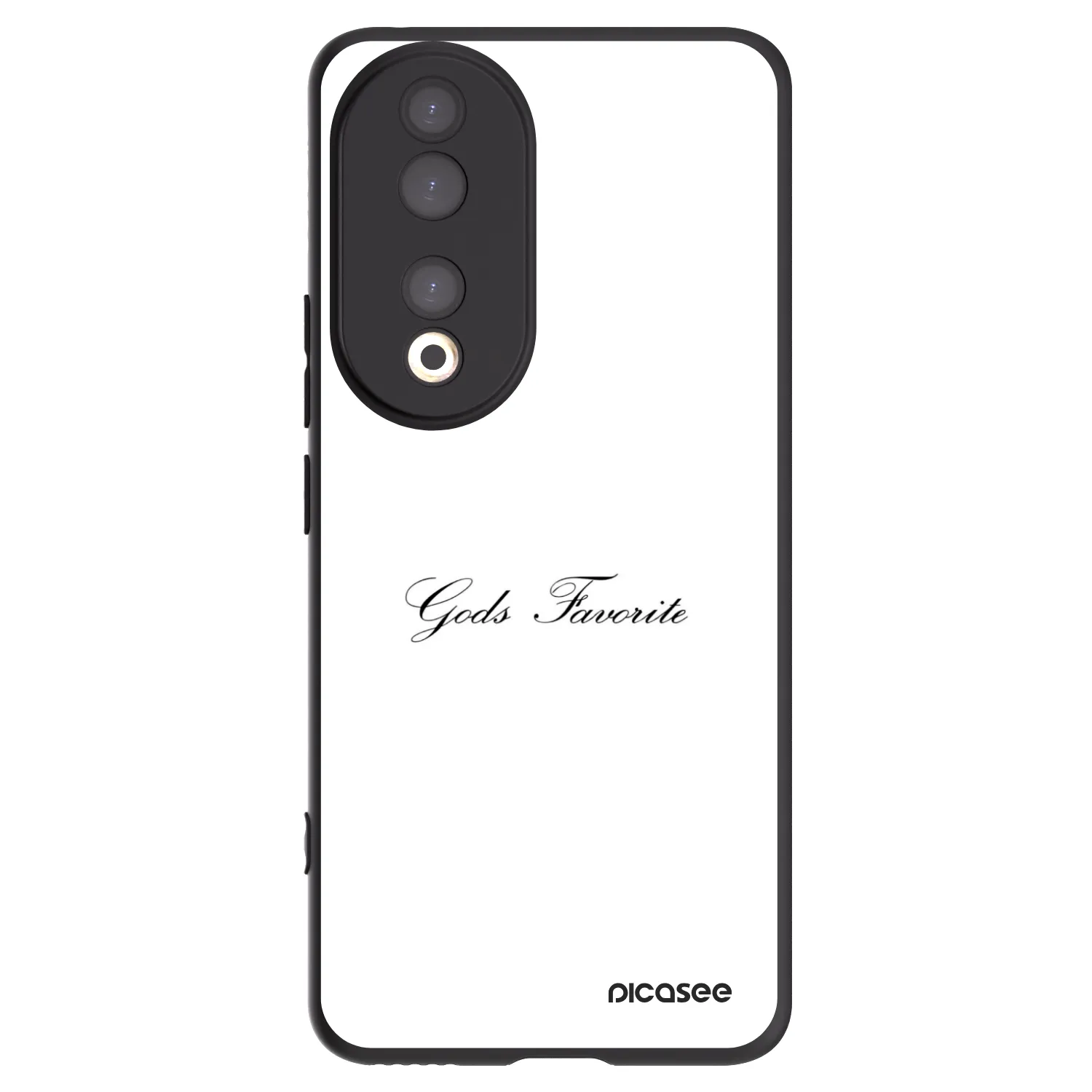 Picasee silikonowe czarne etui na Honor 90 5G - Gods Favorite