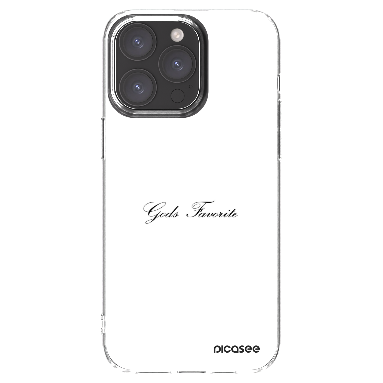 Picasee silikonowe przeźroczyste etui na Apple iPhone 15 Pro Max - Gods Favorite