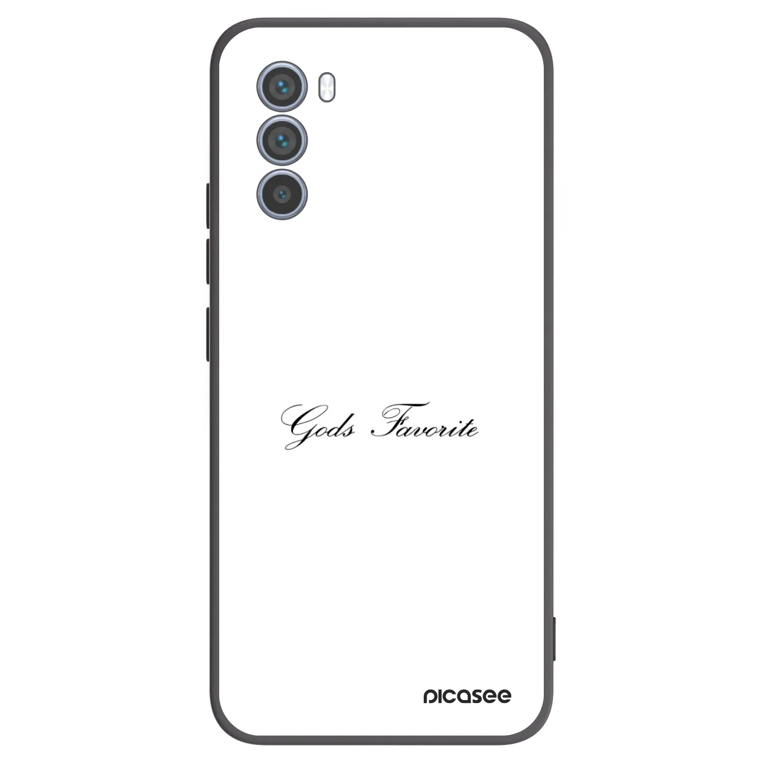 Picasee silikonowe czarne etui na Motorola Moto G62 - Gods Favorite