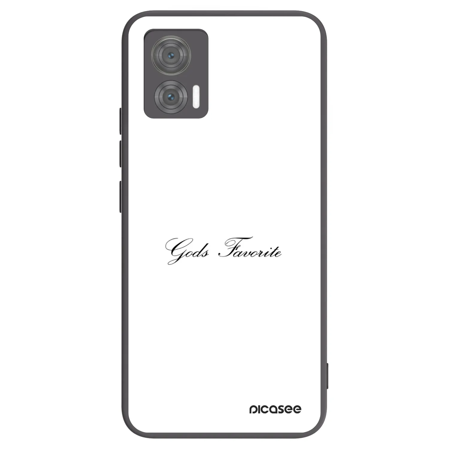 Picasee silikonowe czarne etui na Motorola Edge 30 Neo - Gods Favorite