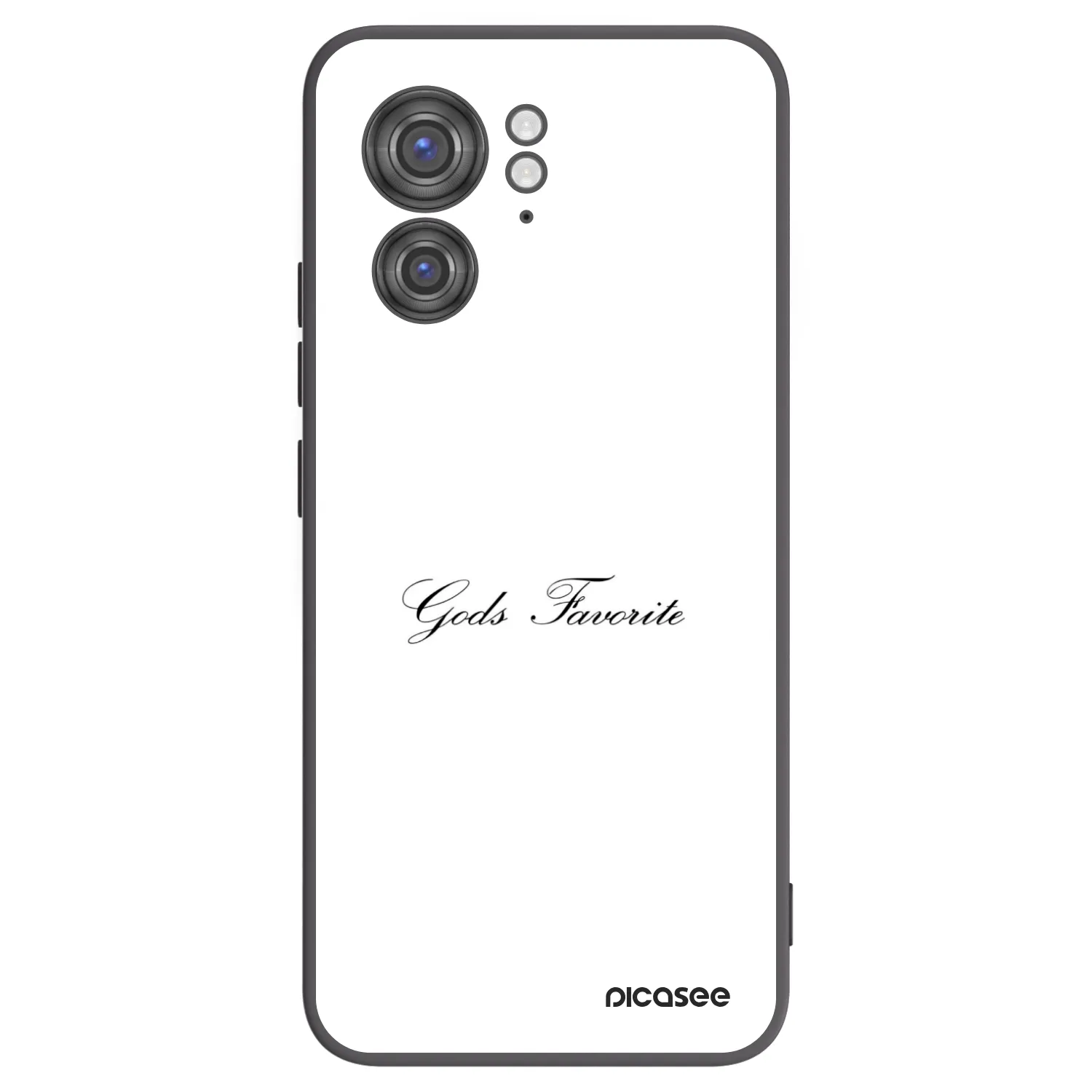 Picasee silikonowe czarne etui na Motorola Edge 40 - Gods Favorite