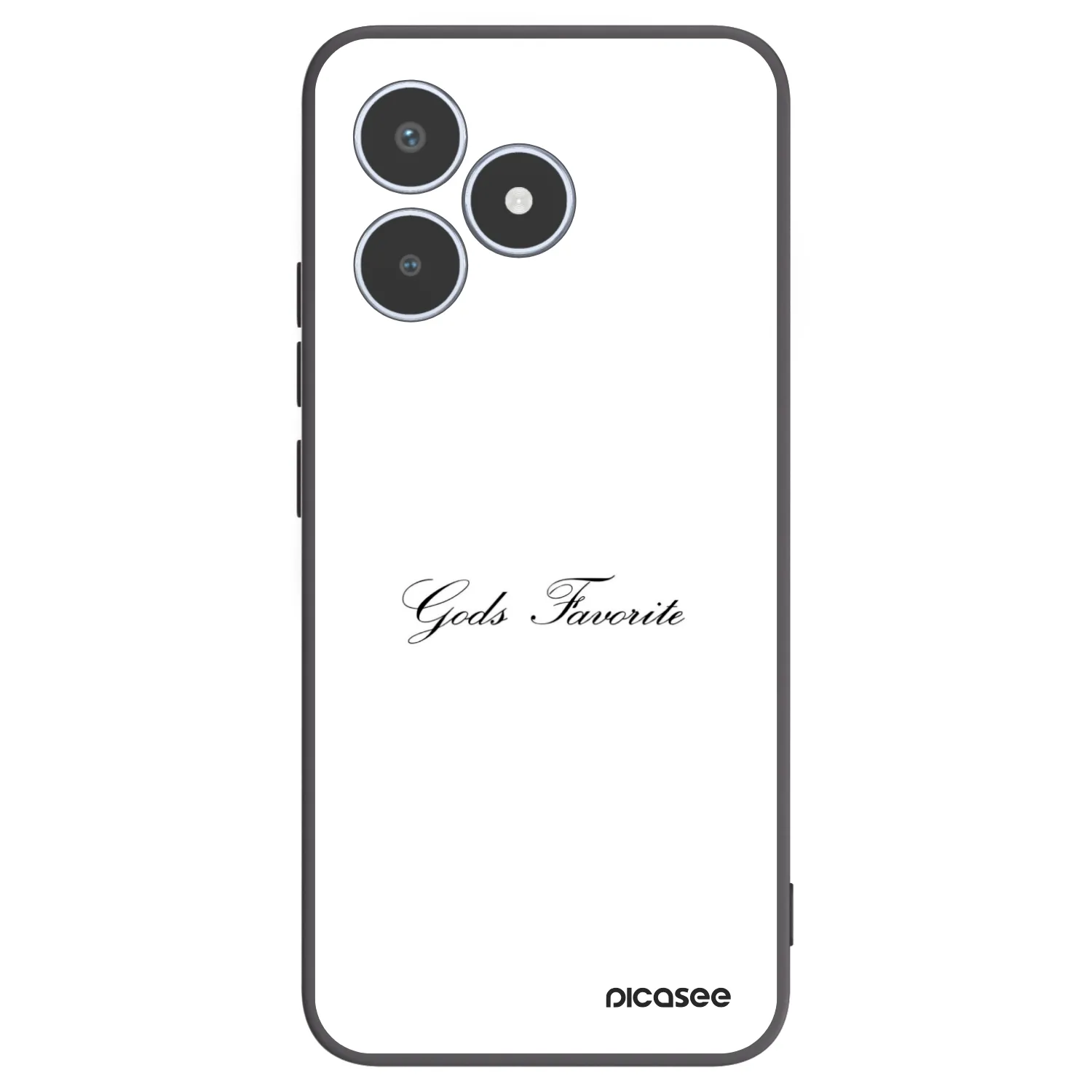 Picasee silikonowe czarne etui na Realme C53 - Gods Favorite