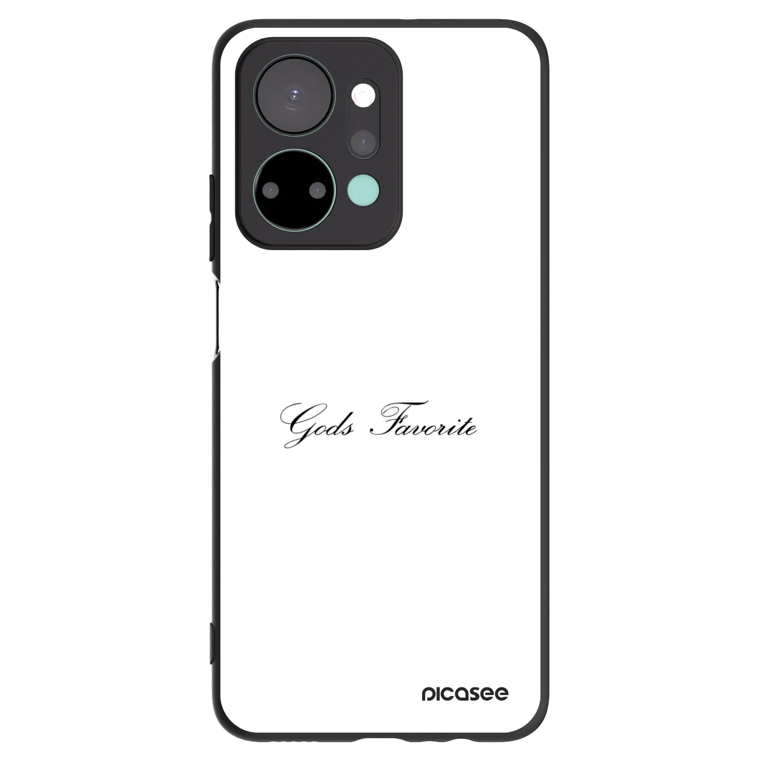 Picasee silikonowe czarne etui na Honor X7a - Gods Favorite