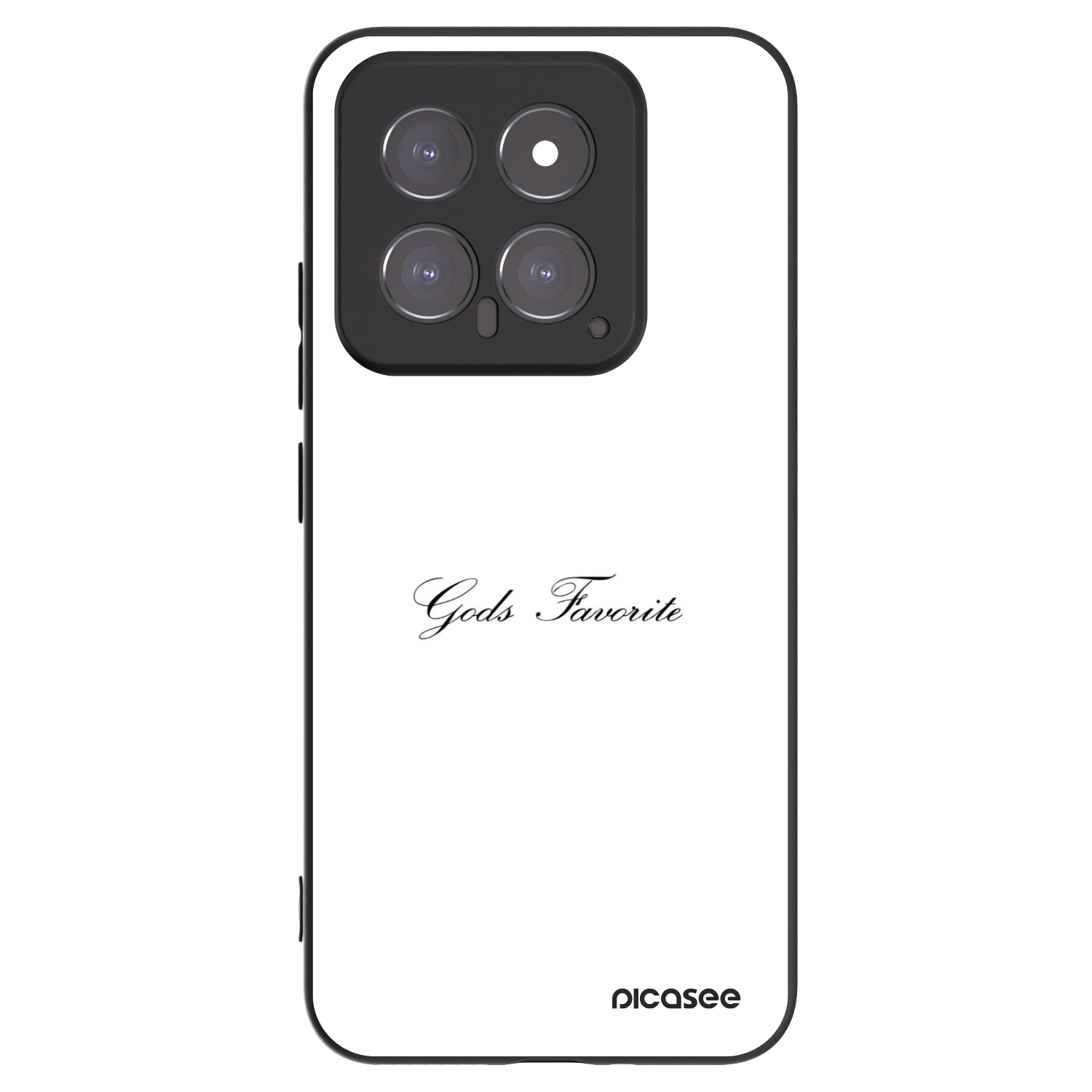 Picasee silikonowe czarne etui na Xiaomi 14 - Gods Favorite