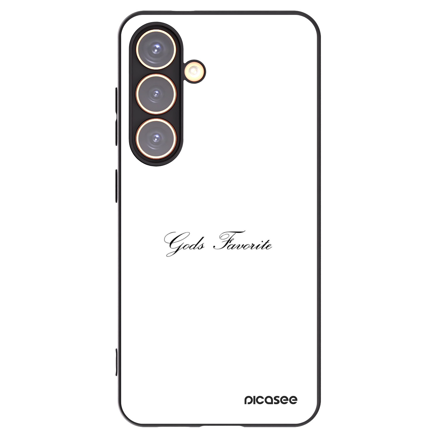 Picasee silikonowe czarne etui na Samsung Galaxy S24 S921B 5G - Gods Favorite
