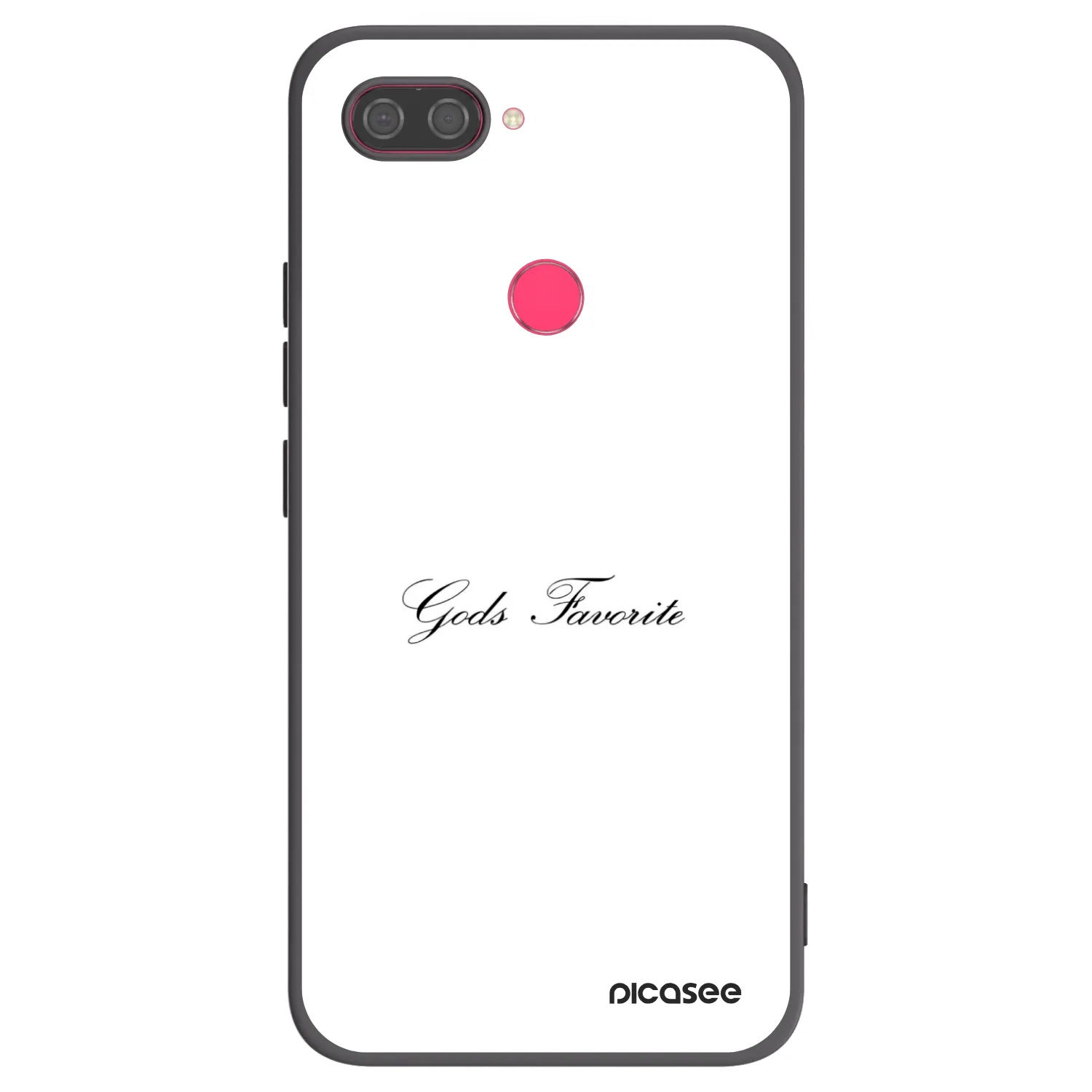 Picasee silikonowe czarne etui na Xiaomi Mi 8 Lite - Gods Favorite