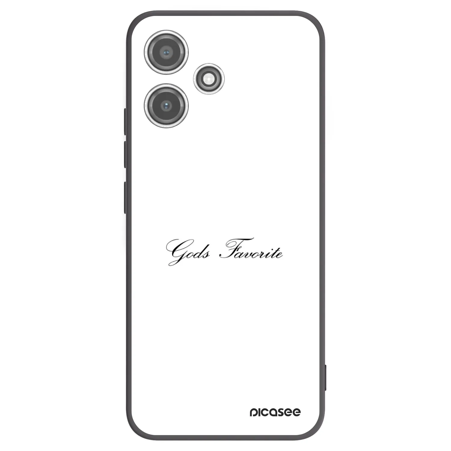 Picasee silikonowe czarne etui na Xiaomi Redmi 12 5G - Gods Favorite