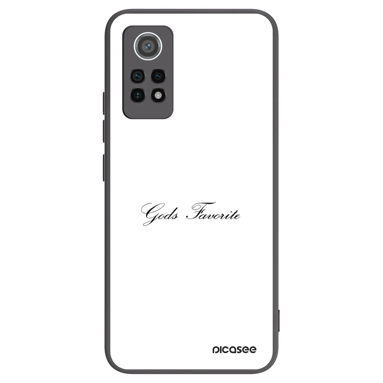 Picasee silikonowe czarne etui na Xiaomi Redmi Note 12 Pro 4G - Gods Favorite