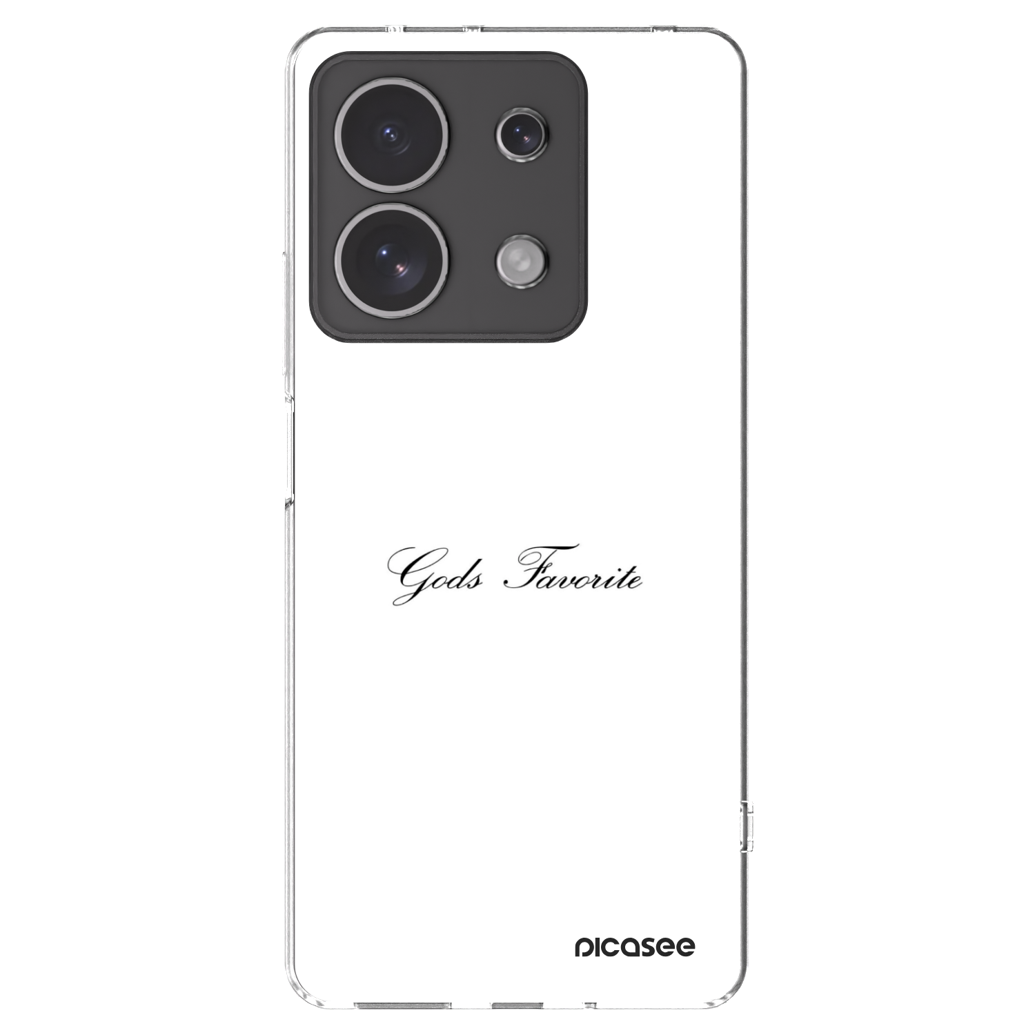 Picasee silikonowe przeźroczyste etui na Xiaomi Redmi Note 13 4G - Gods Favorite