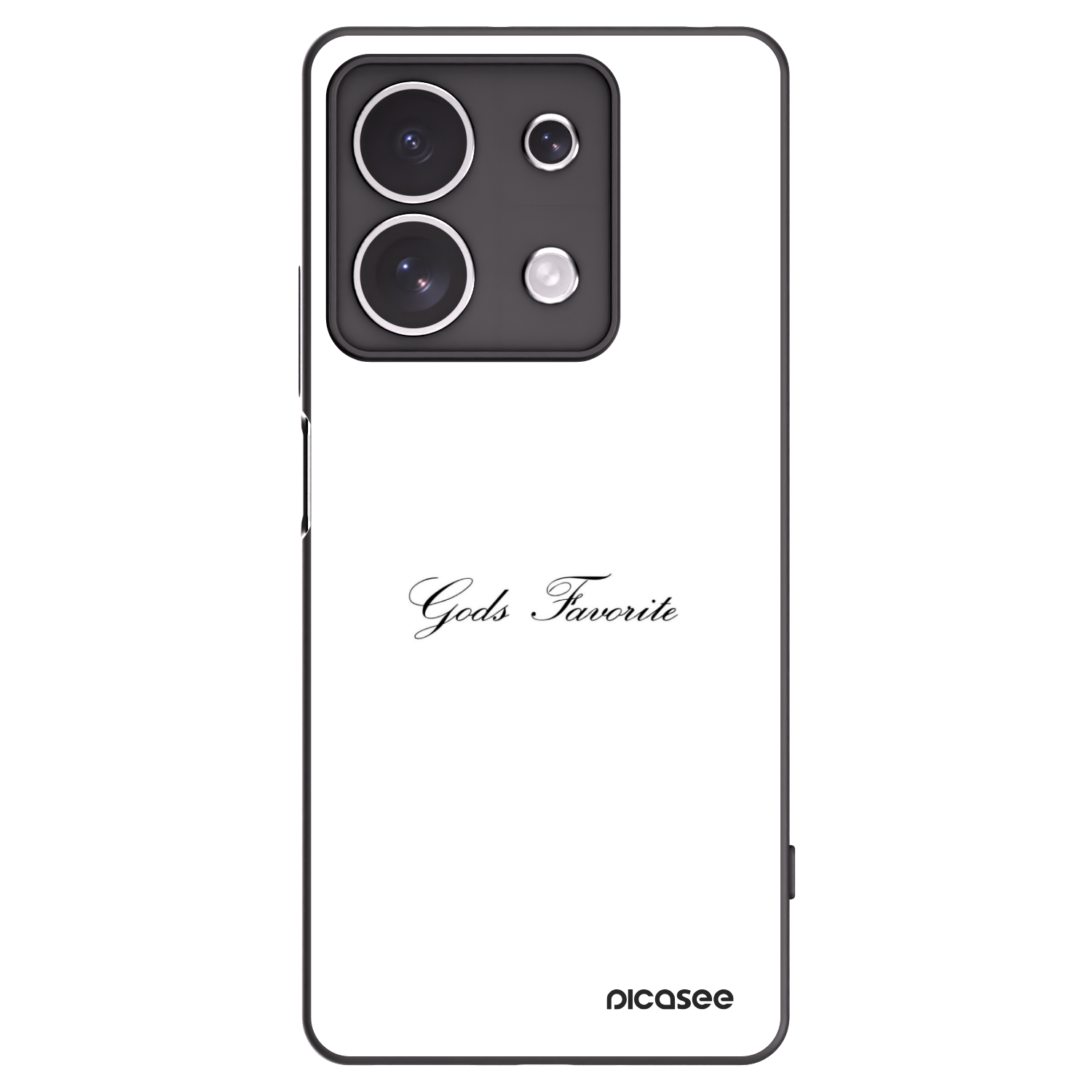 Picasee silikonowe czarne etui na Xiaomi Redmi Note 13 4G - Gods Favorite