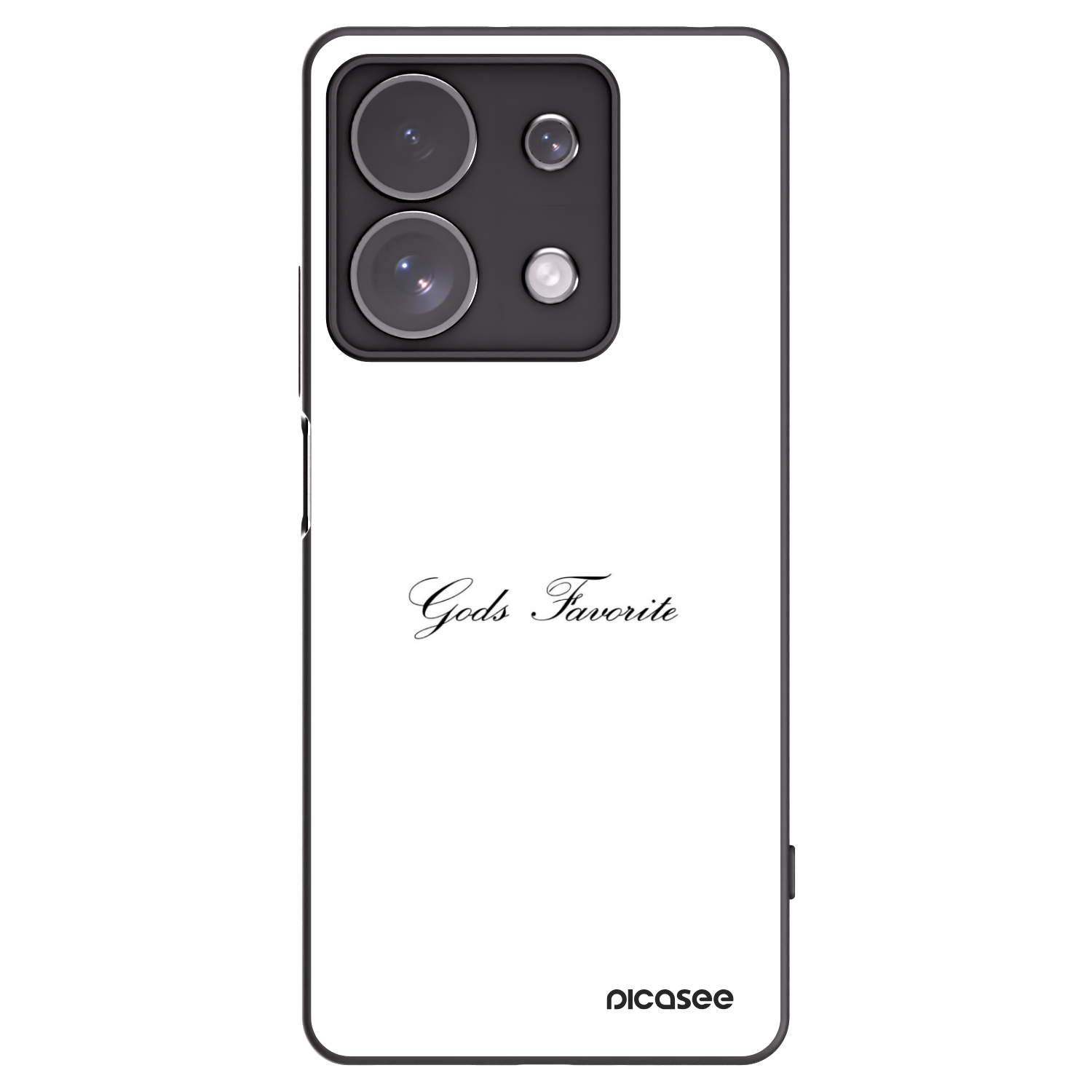 Picasee silikonowe czarne etui na Xiaomi Redmi Note 13 Pro 4G - Gods Favorite