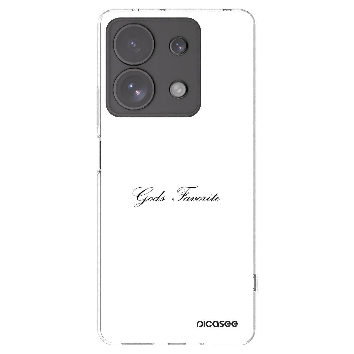 Picasee silikonowe przeźroczyste etui na Xiaomi Redmi Note 13 Pro 4G - Gods Favorite