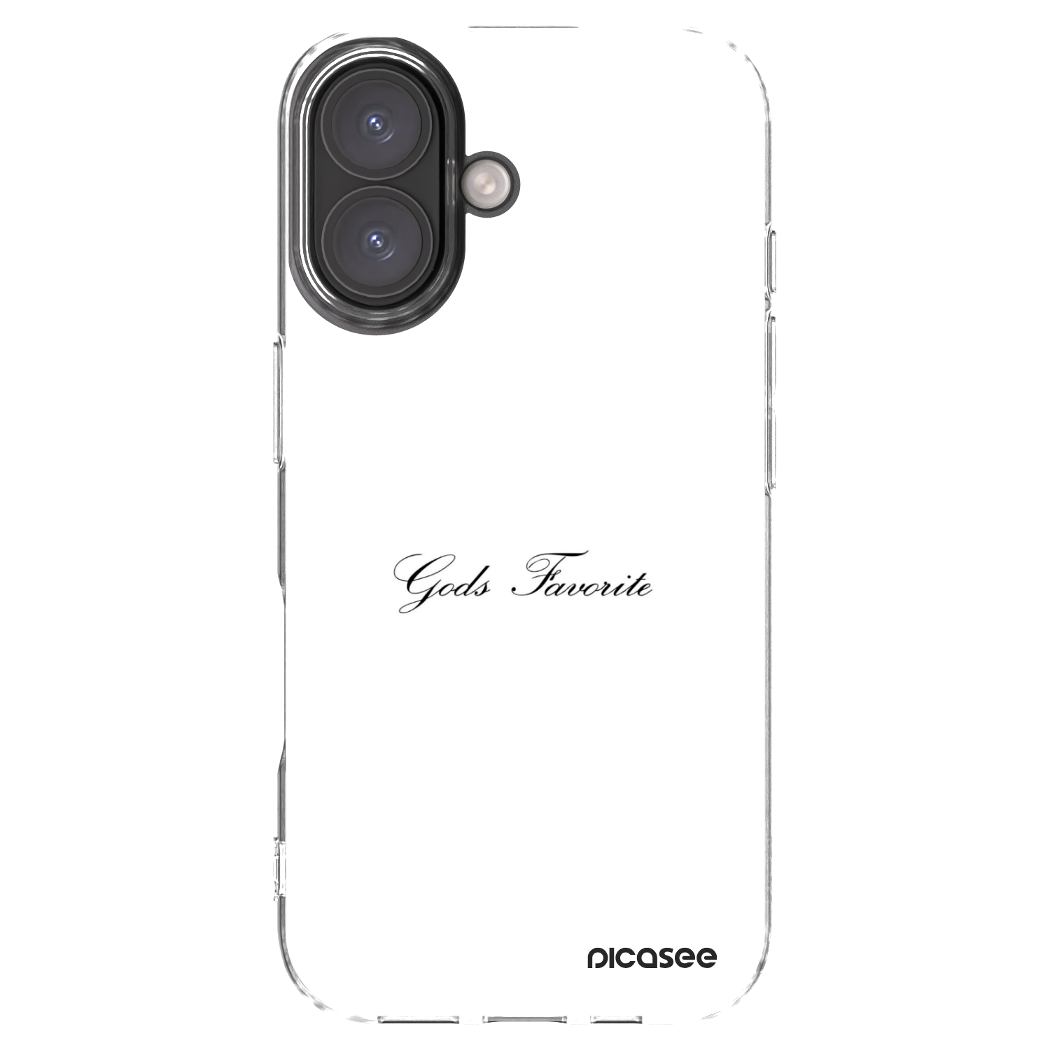 Picasee silikonowe przeźroczyste etui na Apple iPhone 16 - Gods Favorite