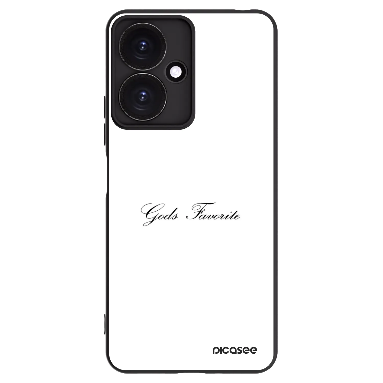Picasee silikonowe czarne etui na Xiaomi Redmi 13C 5G - Gods Favorite