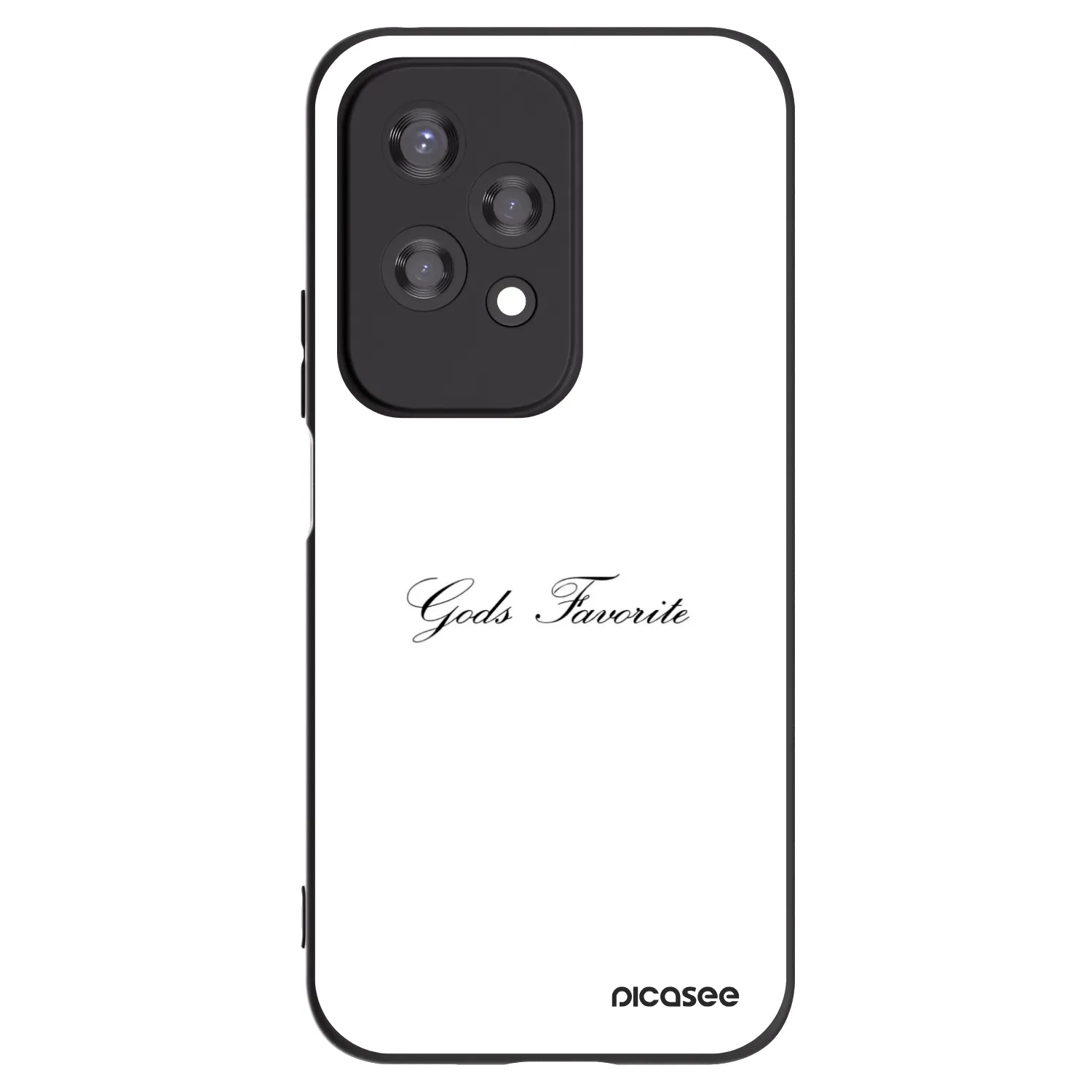 Picasee silikonowe czarne etui na Honor 200 Lite - Gods Favorite