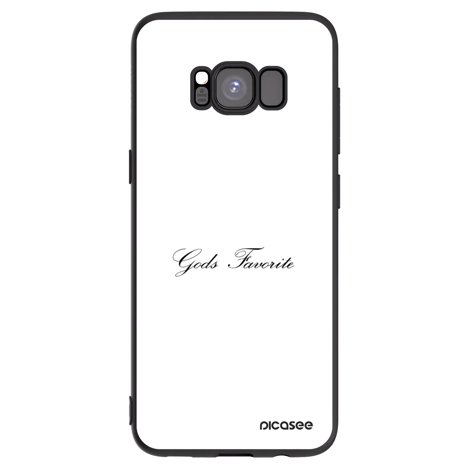 Picasee silikonowe czarne etui na Samsung Galaxy S8 G950F - Gods Favorite