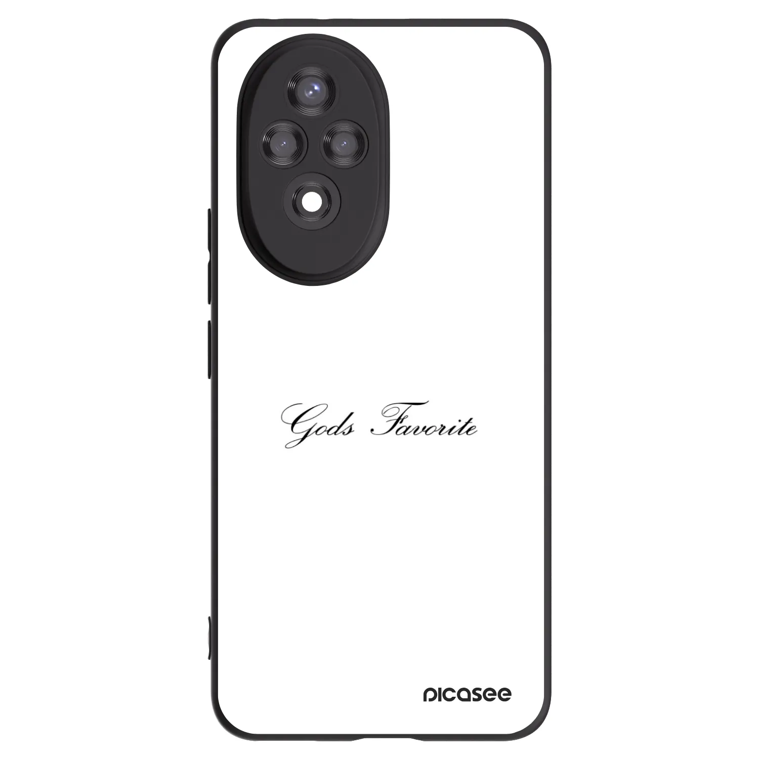 Picasee silikonowe czarne etui na Honor 200 5G - Gods Favorite