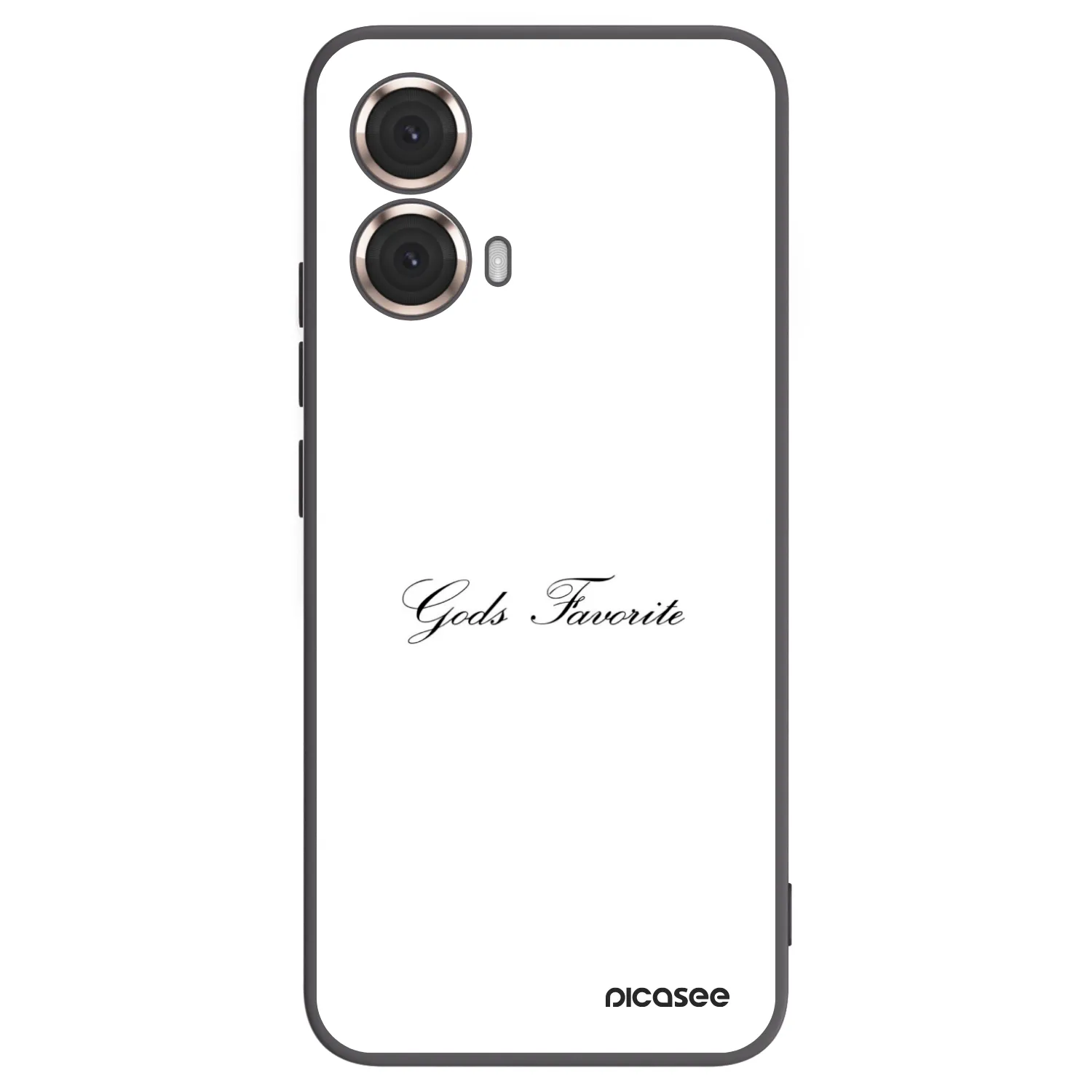 Picasee silikonowe czarne etui na Motorola Moto G85 - Gods Favorite