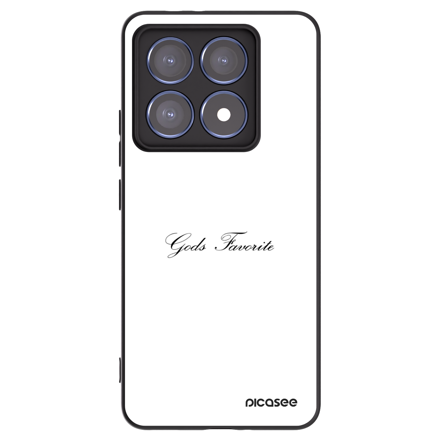 Picasee silikonowe czarne etui na Xiaomi 14T Pro - Gods Favorite