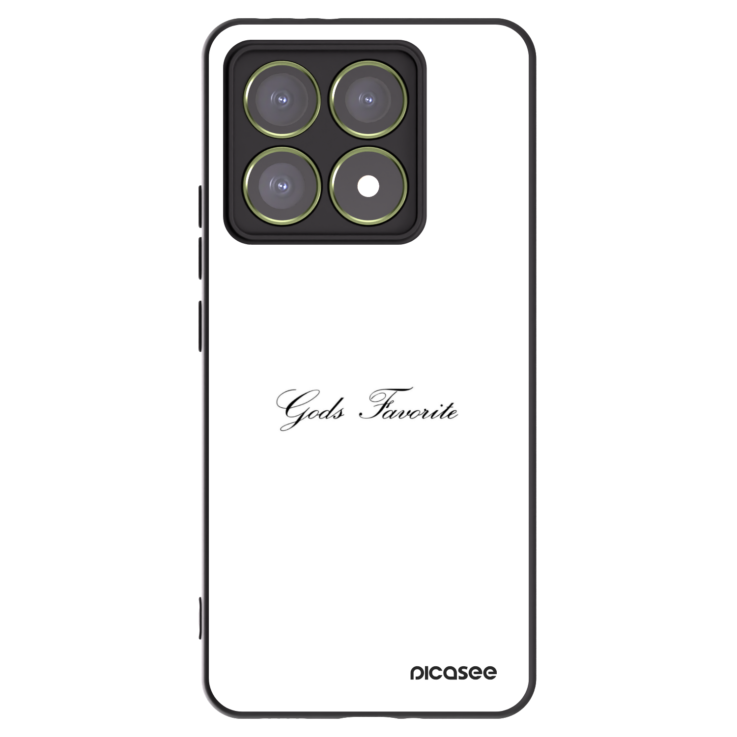 Picasee silikonowe czarne etui na Xiaomi 14T - Gods Favorite