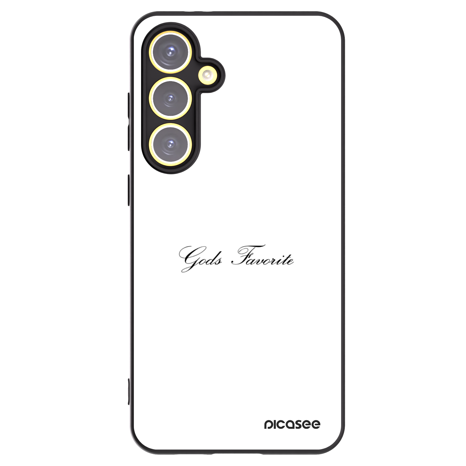 Picasee silikonowe czarne etui na Samsung Galaxy S24 FE S721B - Gods Favorite
