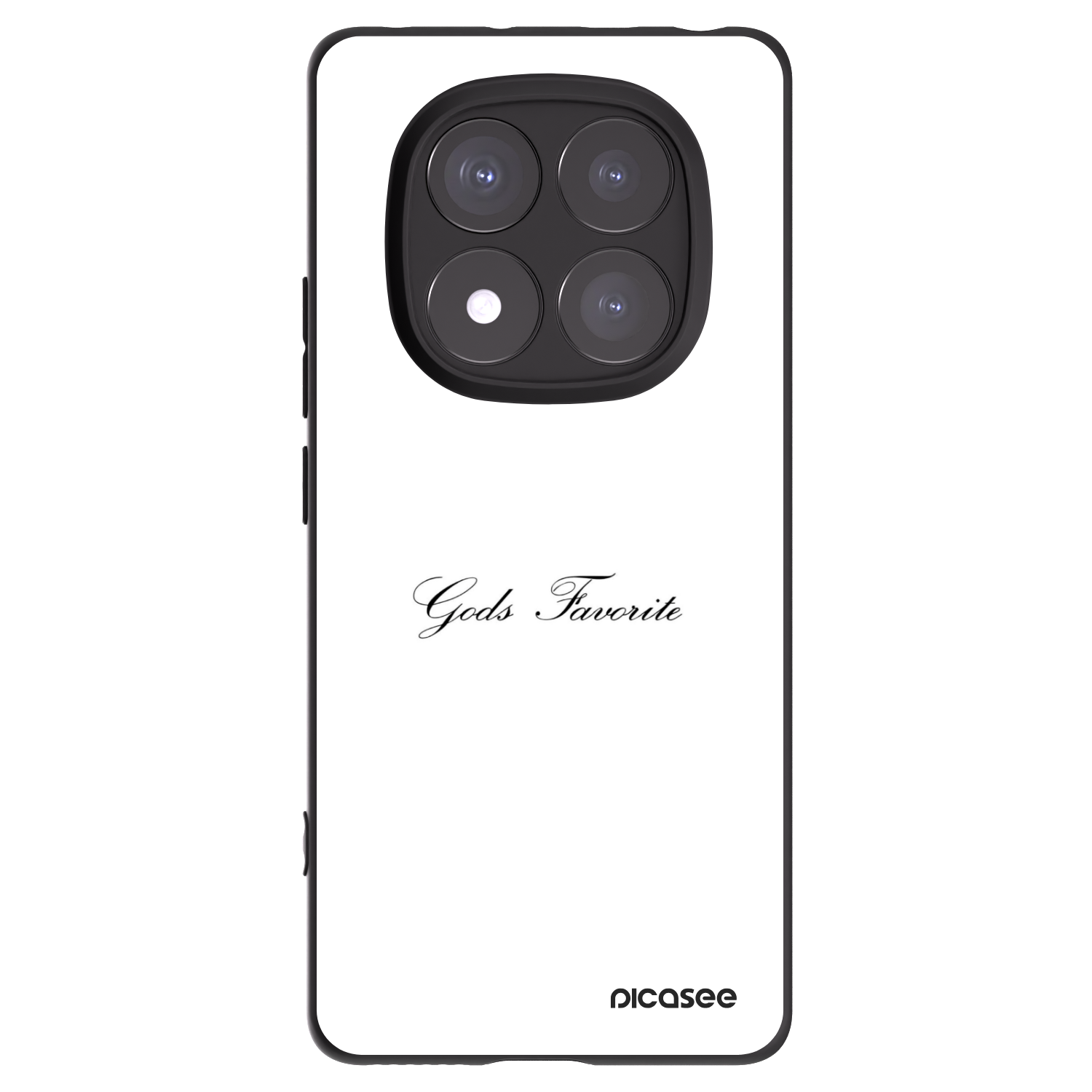 Picasee silikonowe czarne etui na Xiaomi Redmi Note 14 Pro 5G - Gods Favorite