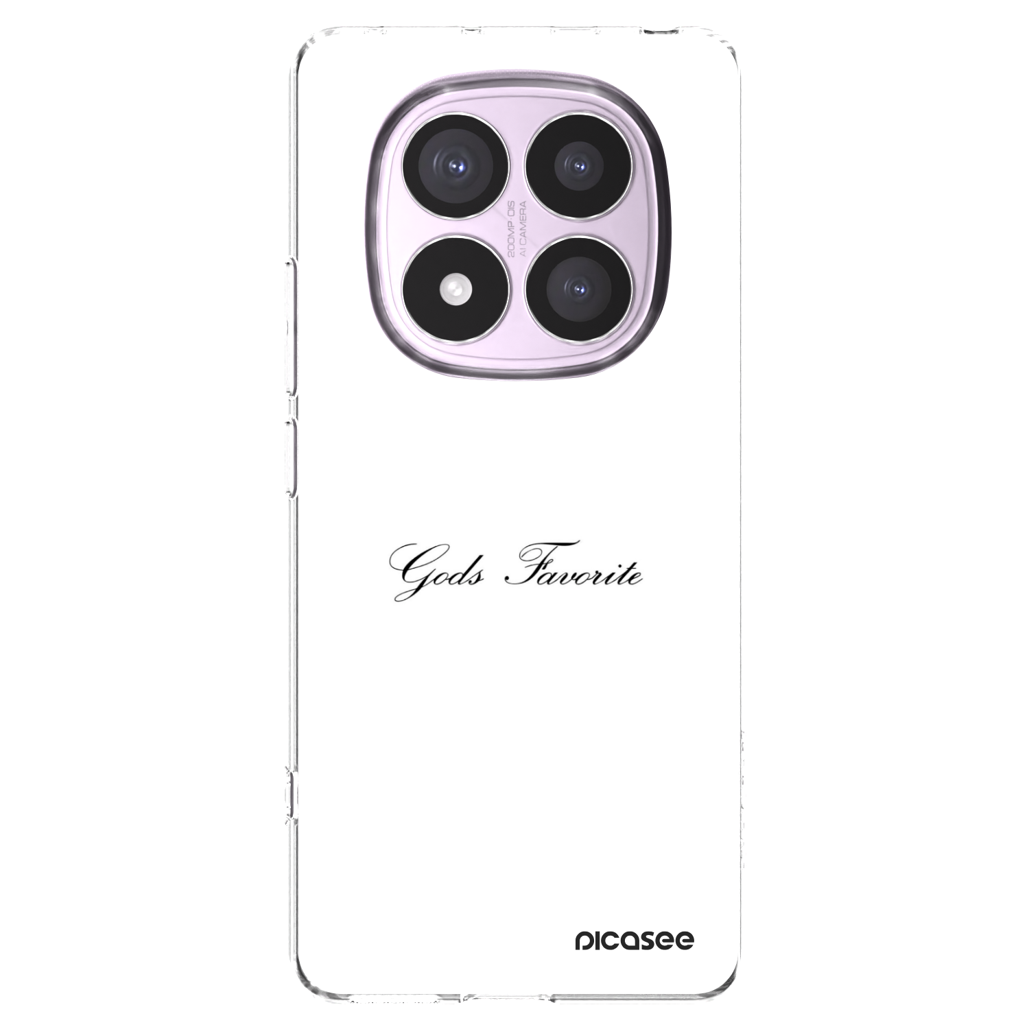 Picasee silikonowe przeźroczyste etui na Xiaomi Redmi Note 14 Pro 5G - Gods Favorite