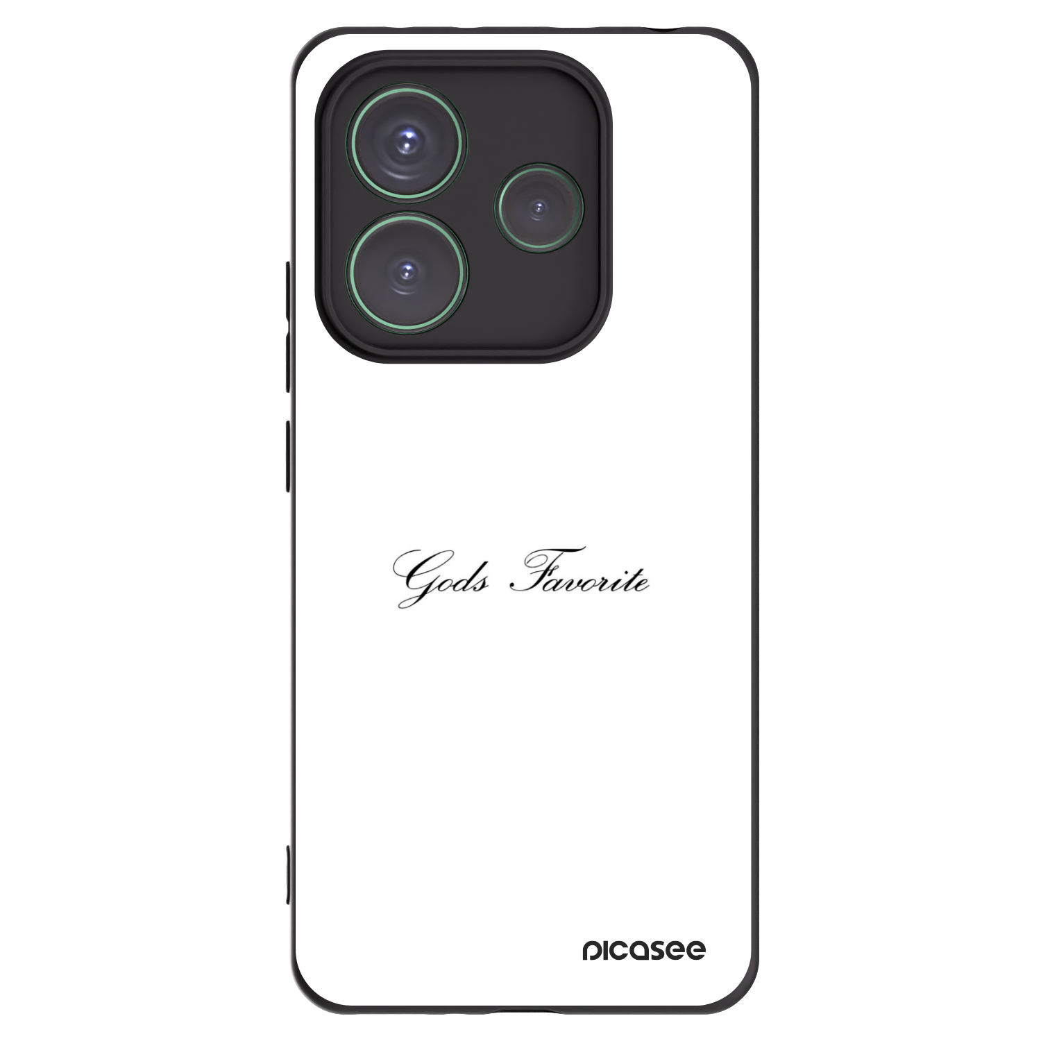 Picasee silikonowe czarne etui na Xiaomi Redmi Note 14 5G - Gods Favorite