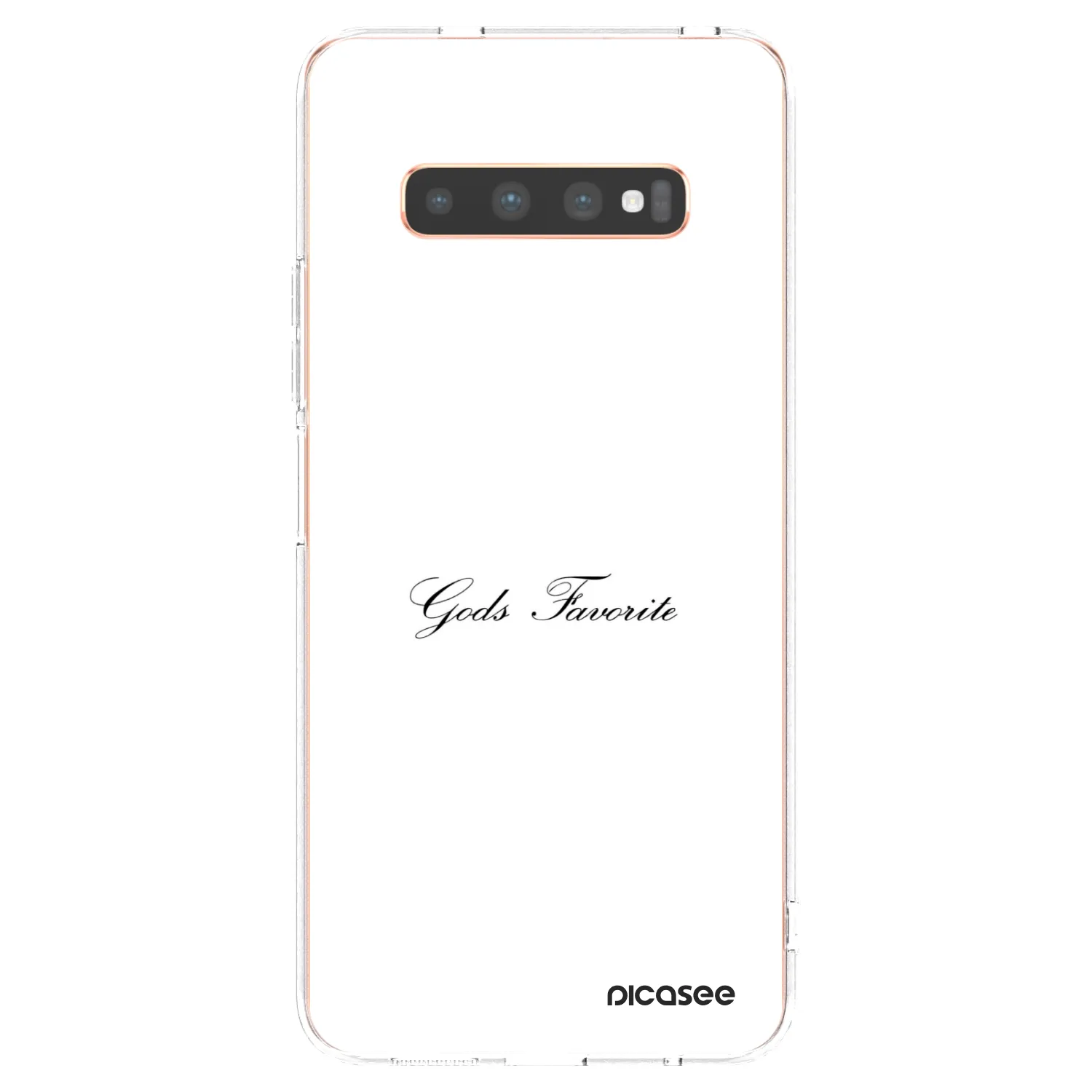 Picasee silikonowe przeźroczyste etui na Samsung Galaxy S10 Plus G975 - Gods Favorite