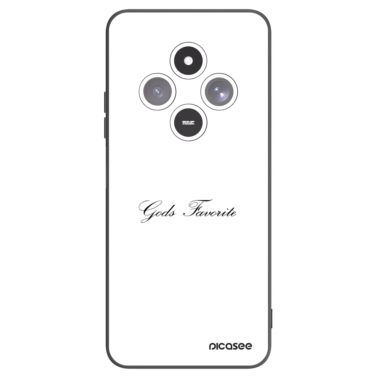 Picasee silikonowe czarne etui na Xiaomi Redmi 14C - Gods Favorite