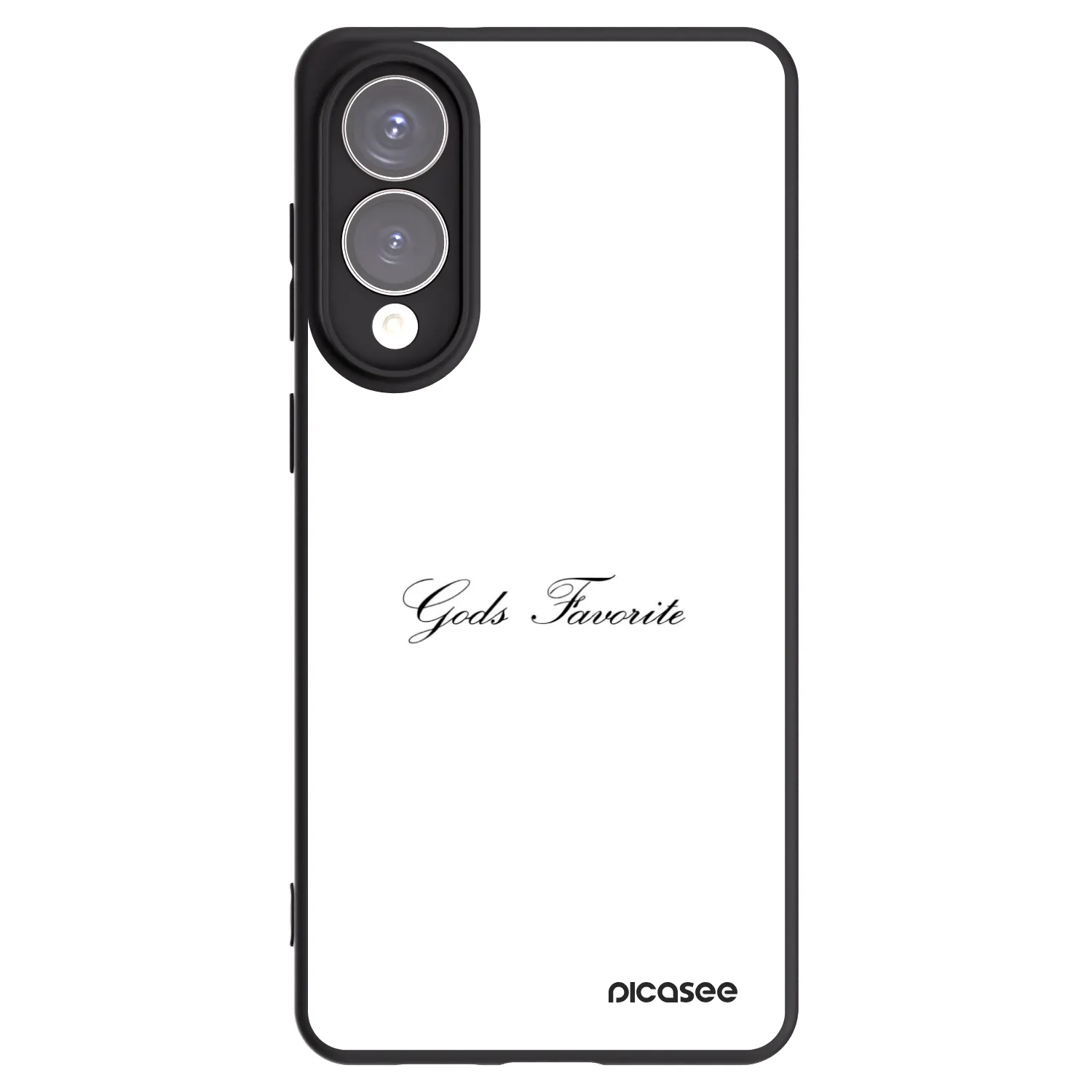 Picasee silikonowe czarne etui na Samsung Galaxy S25 Edge 5G - Gods Favorite