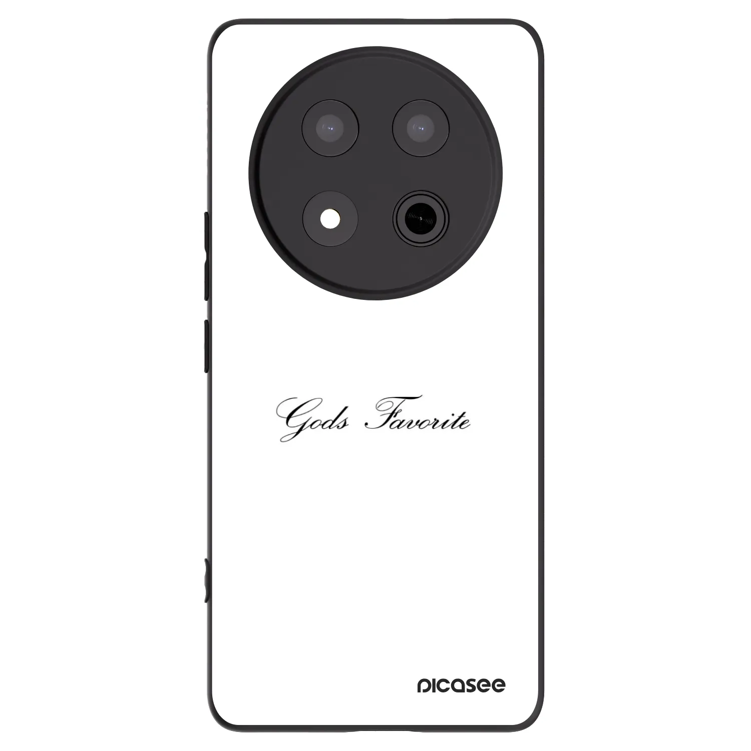 Picasee silikonowe czarne etui na Honor Magic7 Lite 5G - Gods Favorite