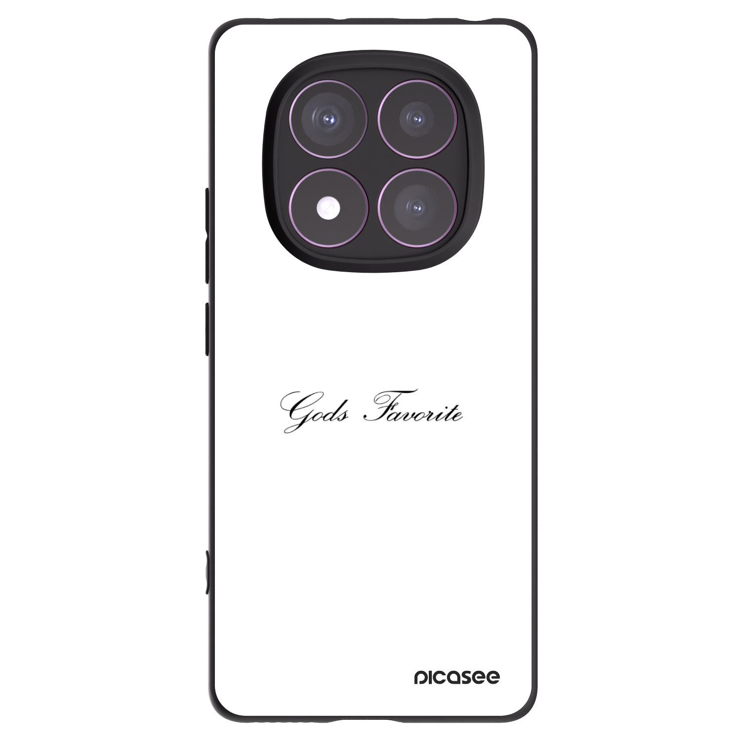 Picasee silikonowe czarne etui na Xiaomi Redmi Note 14 Pro 4G - Gods Favorite