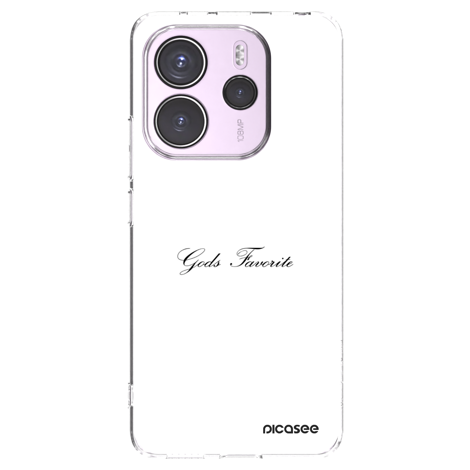 Picasee silikonowe przeźroczyste etui na Xiaomi Redmi Note 14 4G - Gods Favorite