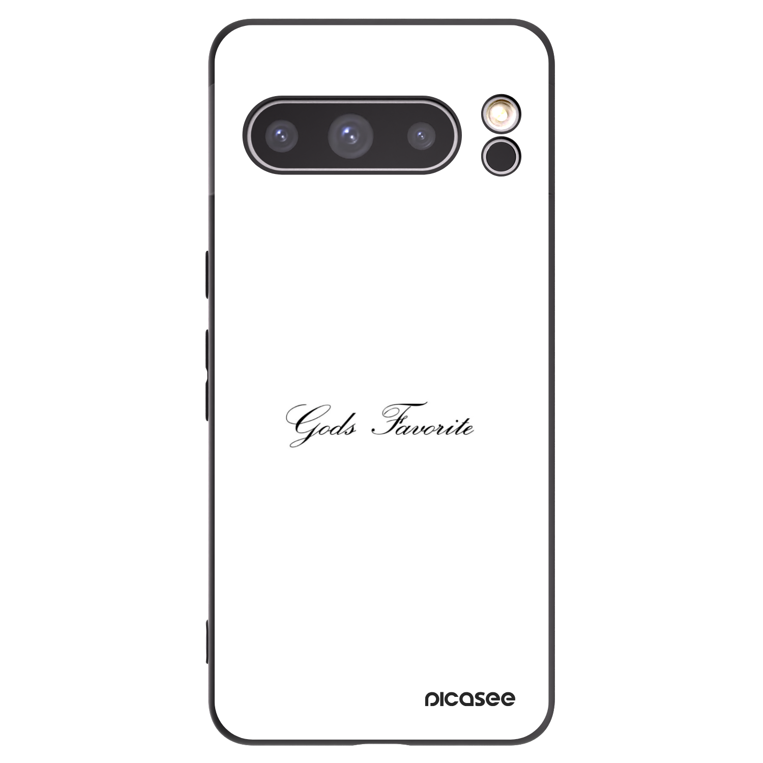Picasee silikonowe czarne etui na Google Pixel 8 Pro - Gods Favorite