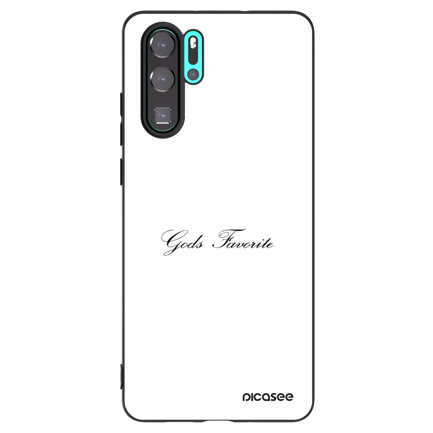 Picasee silikonowe czarne etui na Huawei P30 Pro - Gods Favorite