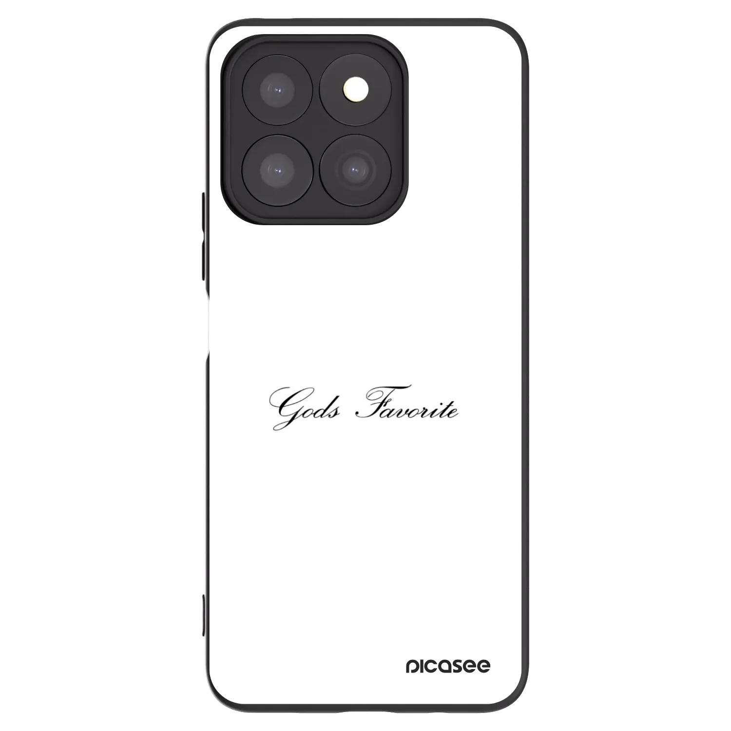 Picasee silikonowe czarne etui na Honor X8c - Gods Favorite