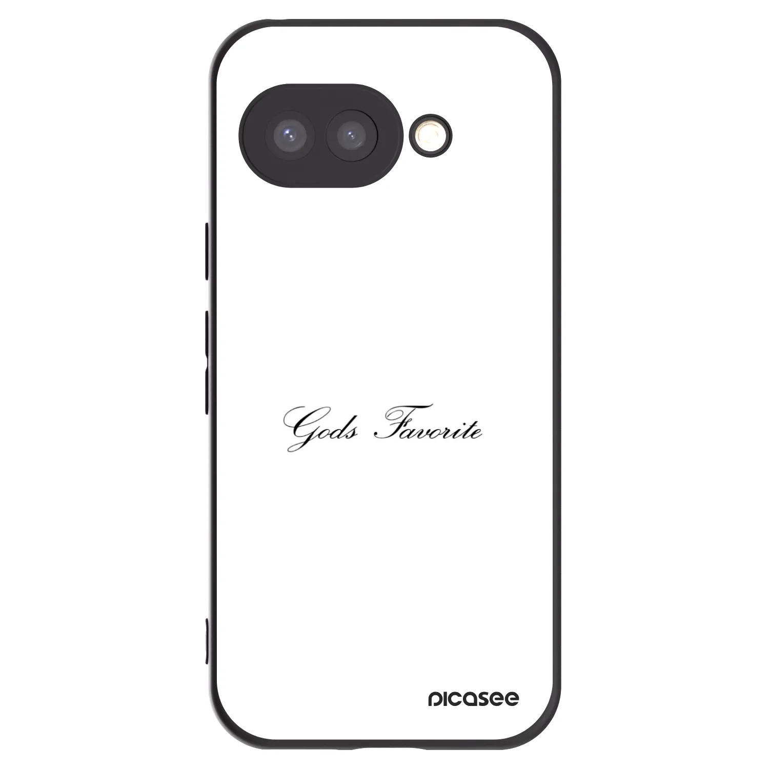 Picasee silikonowe czarne etui na Google Pixel 9a - Gods Favorite