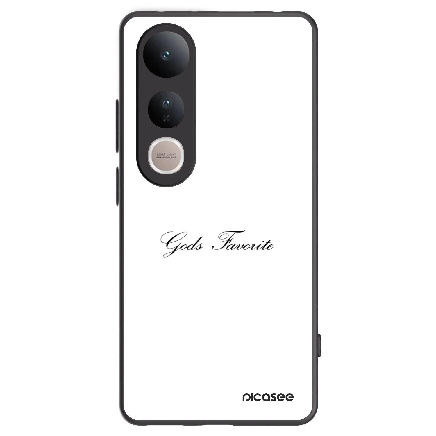 Picasee silikonowe czarne etui na Vivo V50 Lite 5G - Gods Favorite