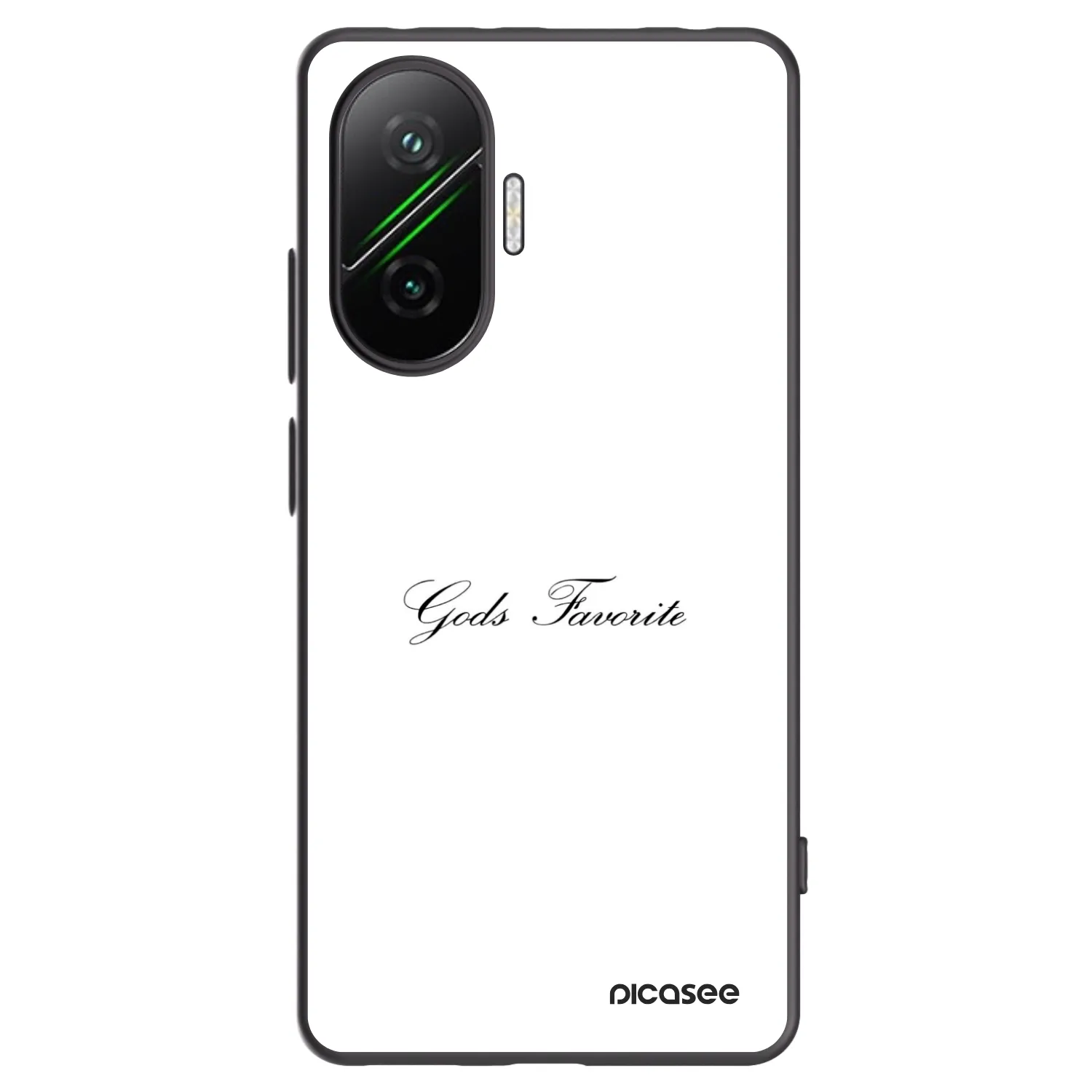 Picasee silikonowe czarne etui na Xiaomi Poco F7 Pro 5G - Gods Favorite