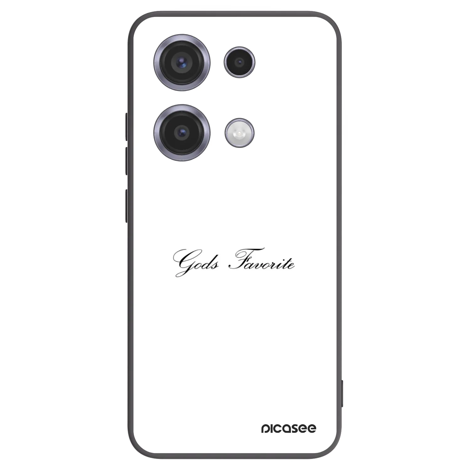 Picasee silikonowe czarne etui na Xiaomi Redmi Note 14S - Gods Favorite