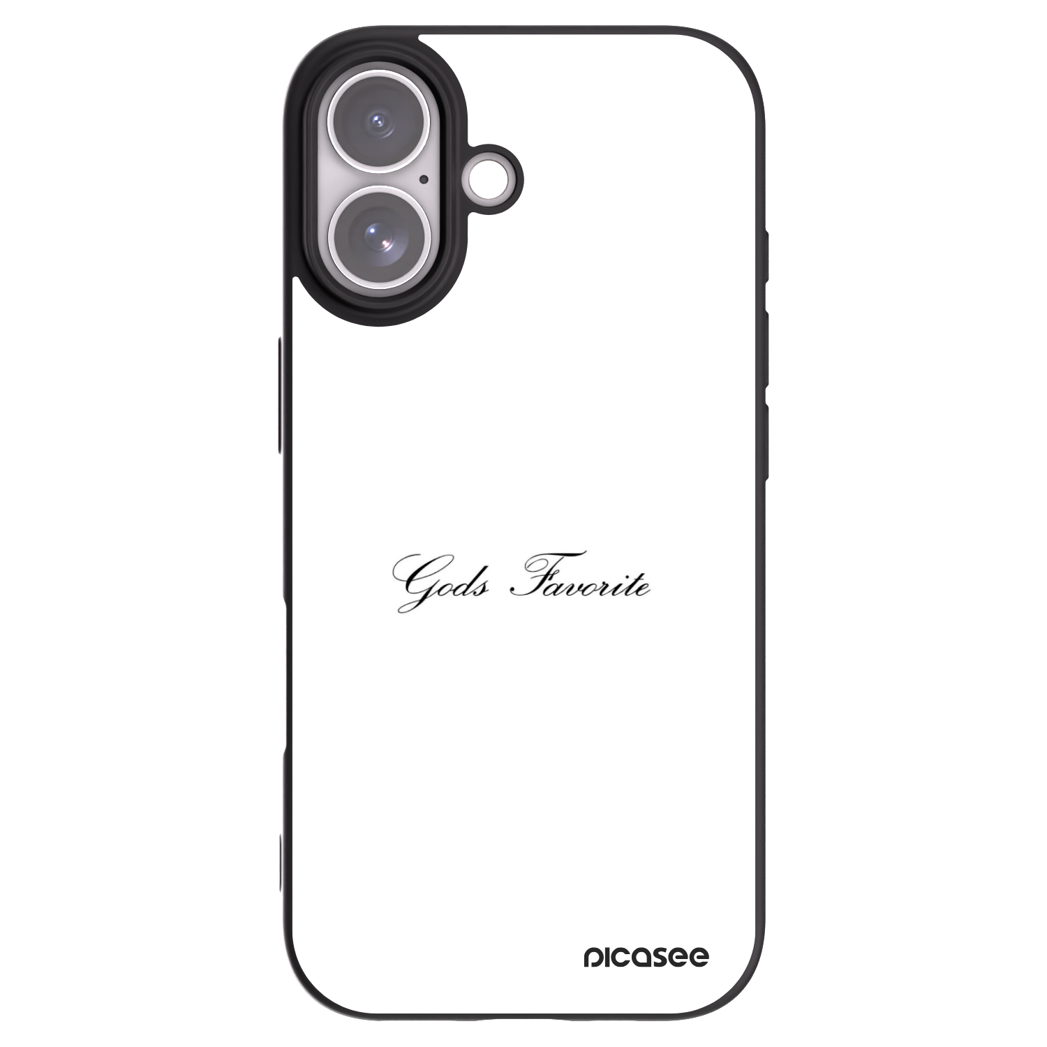 Picasee silikonowe czarne etui na Apple iPhone 17 - Gods Favorite