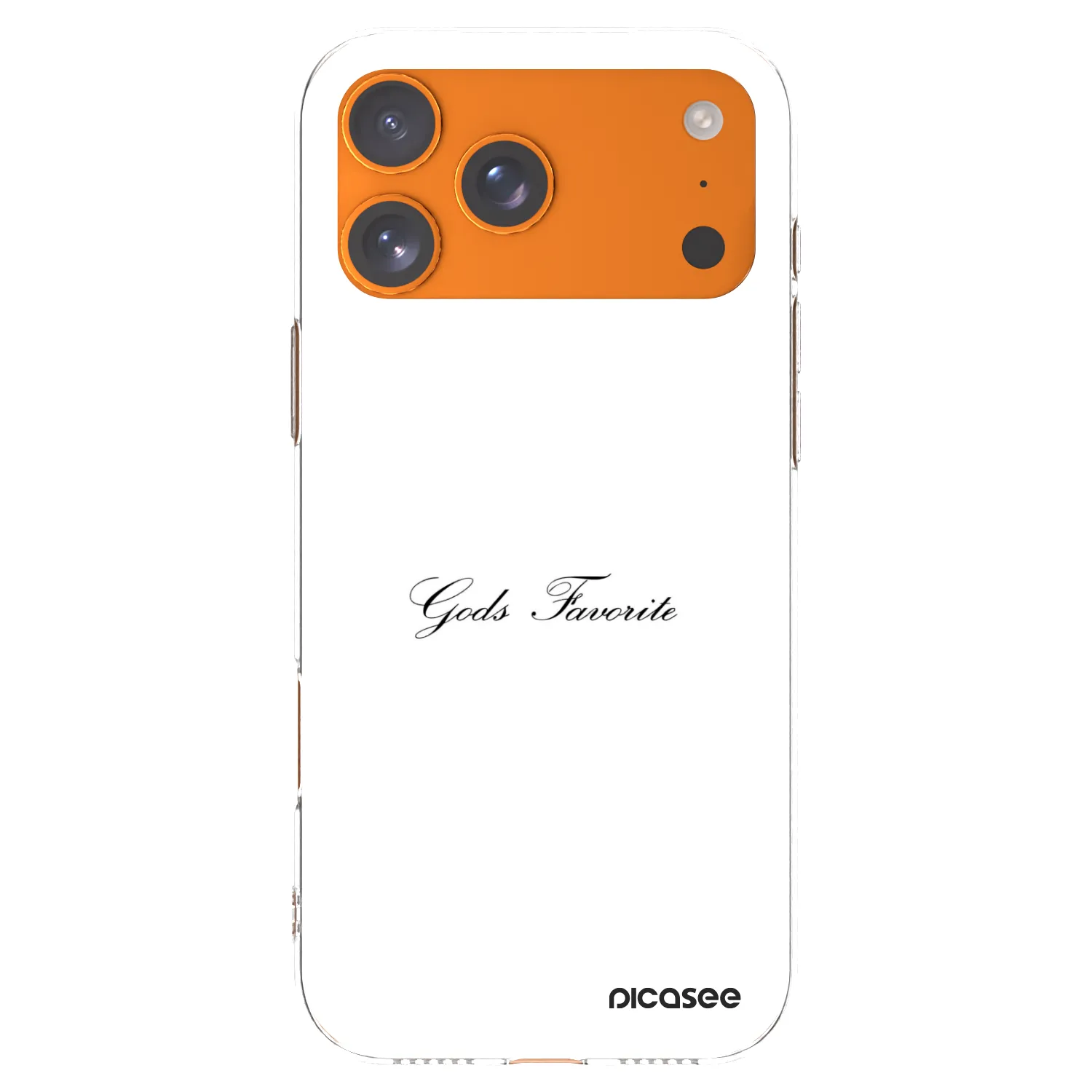 Picasee silikonowe przeźroczyste etui na Apple iPhone 17 Pro Max - Gods Favorite