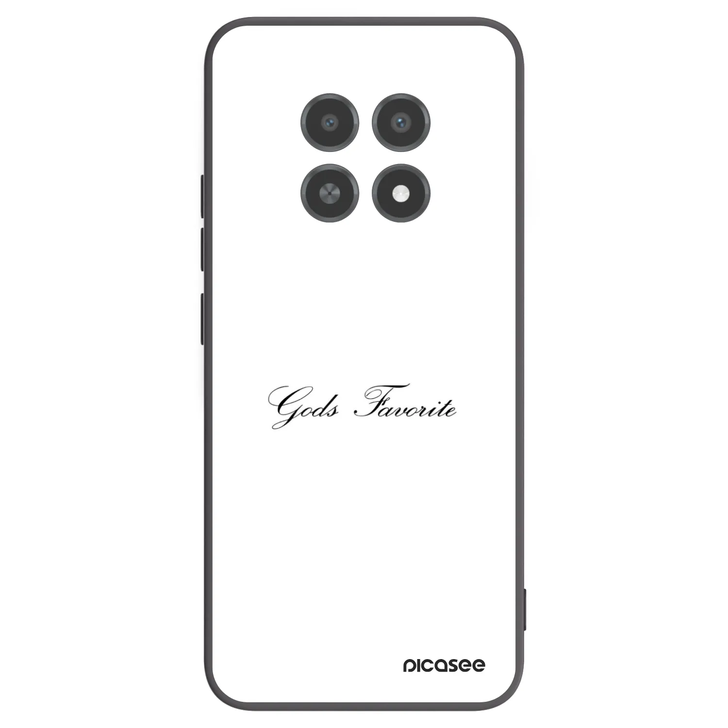 Picasee silikonowe czarne etui na Realme 12X - Gods Favorite