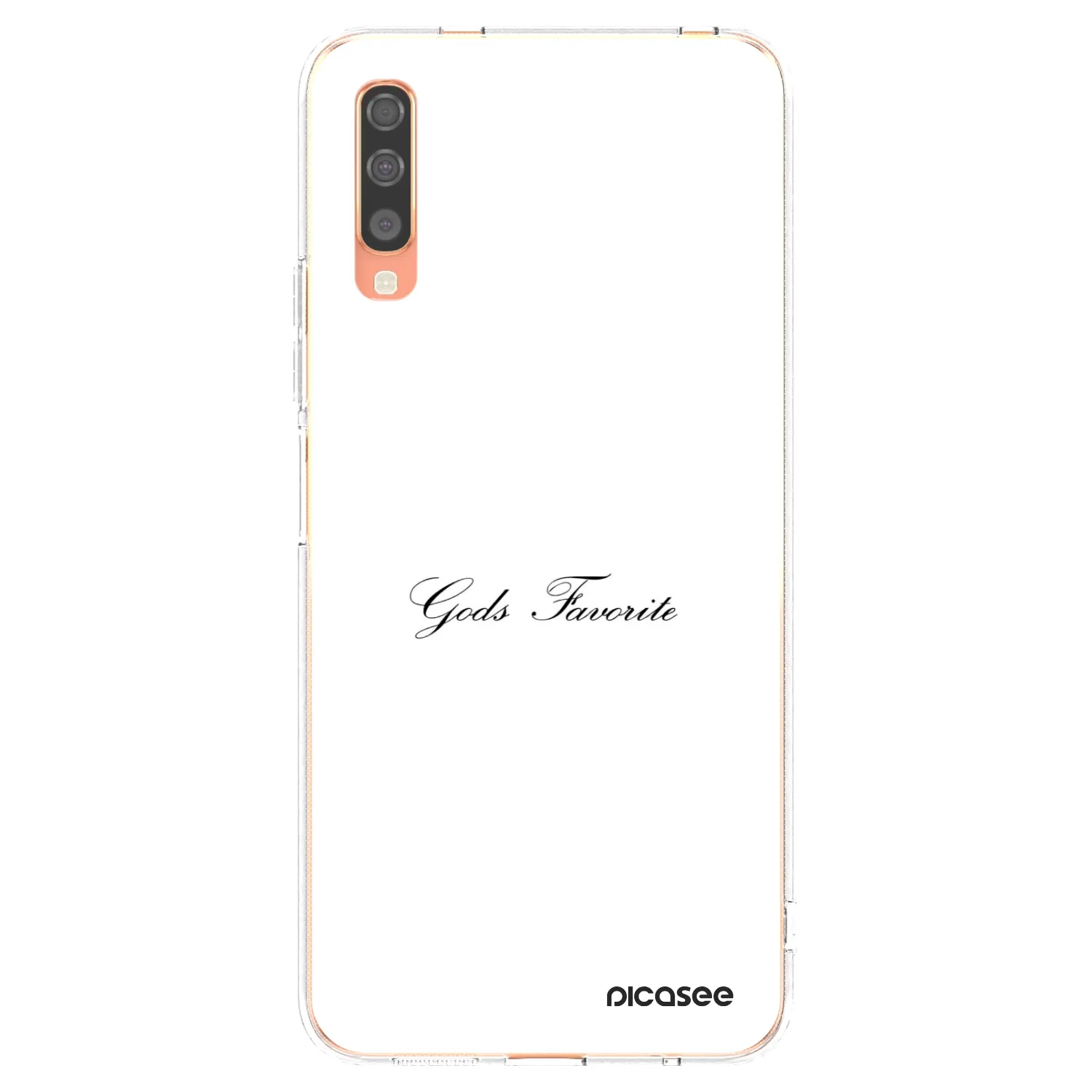 Picasee silikonowe przeźroczyste etui na Samsung Galaxy A70 A705F - Gods Favorite