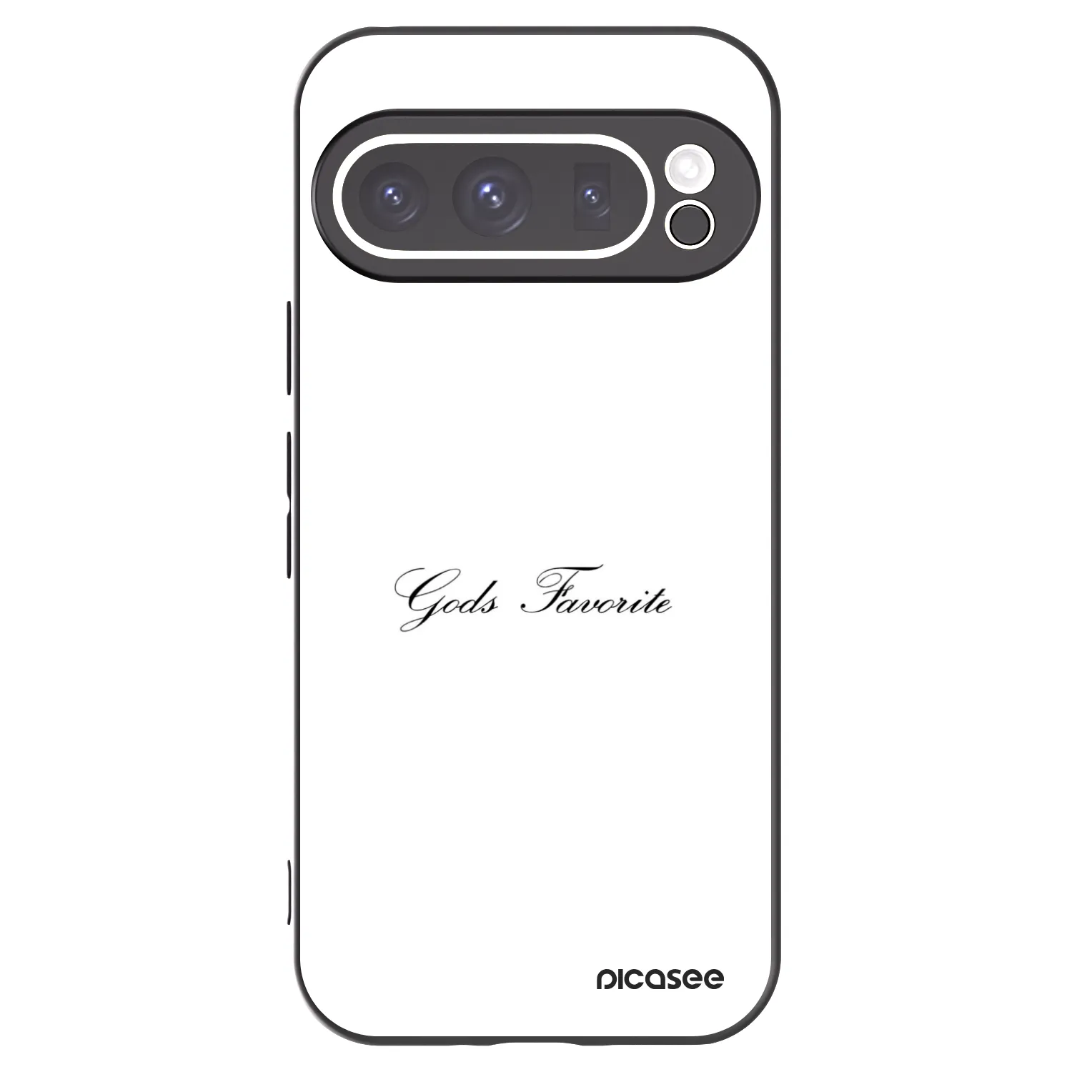 Picasee silikonowe czarne etui na Google Pixel 9 Pro XL - Gods Favorite