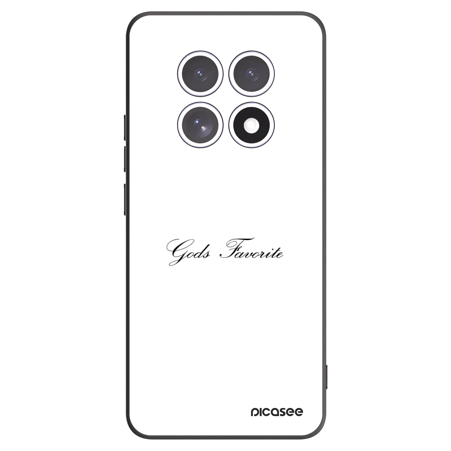 Picasee silikonowe czarne etui na Xiaomi Redmi Note 15 4G - Gods Favorite